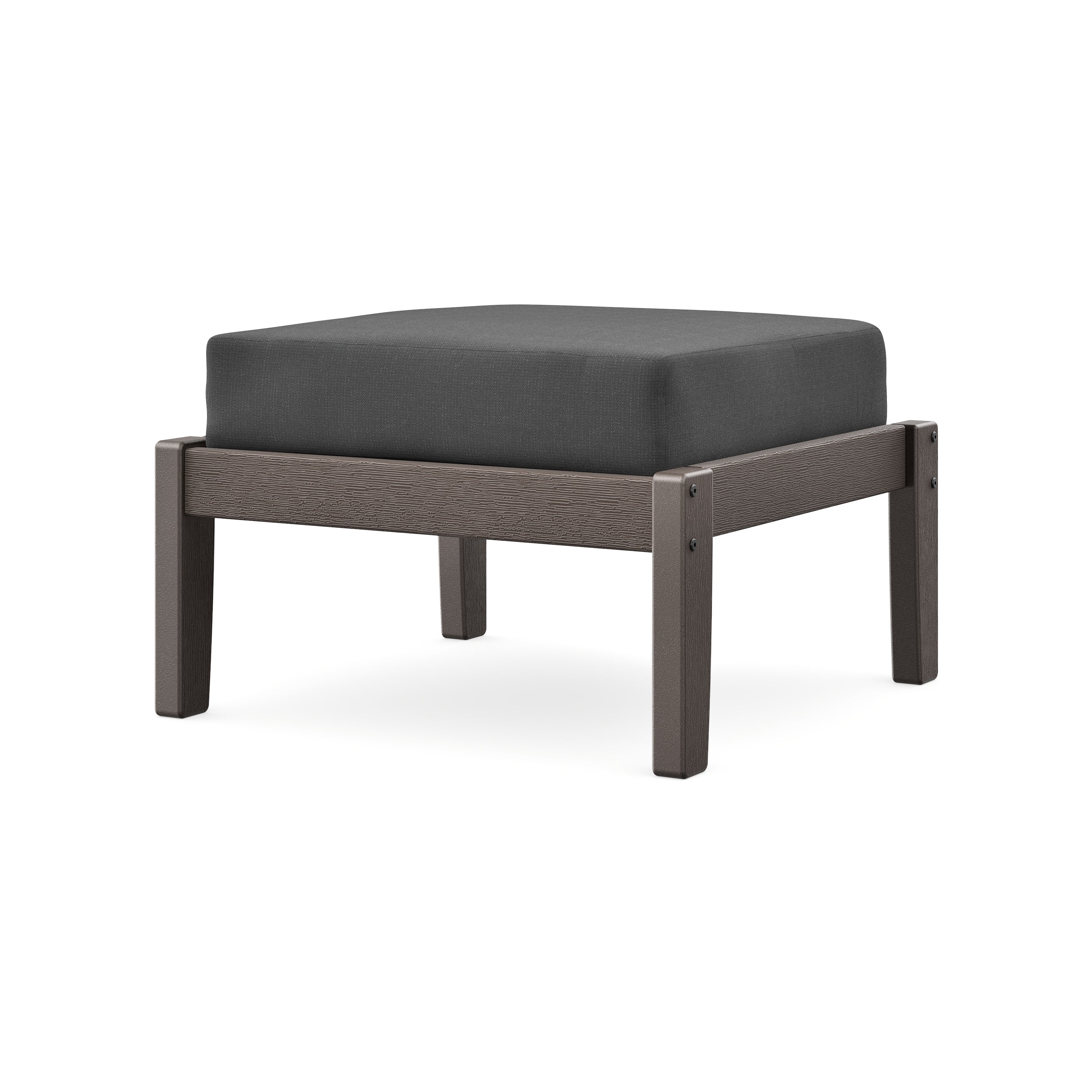 Deep Seating Ottoman in Vintage Coffee / Spectrum Carbon