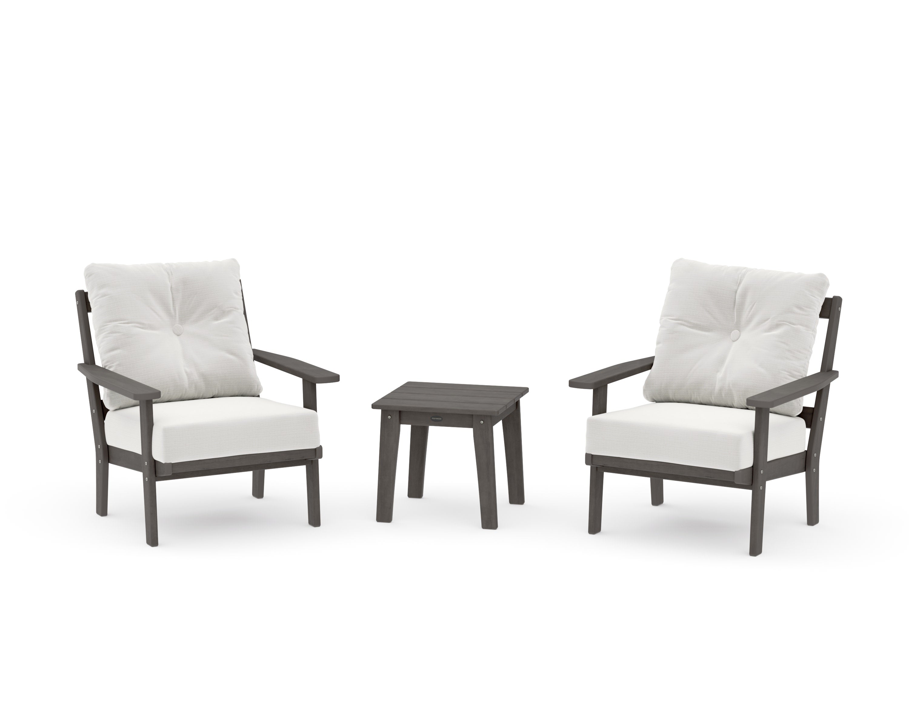 Oxford 3-Piece Deep Seating Set in Driftwood / Natural Linen