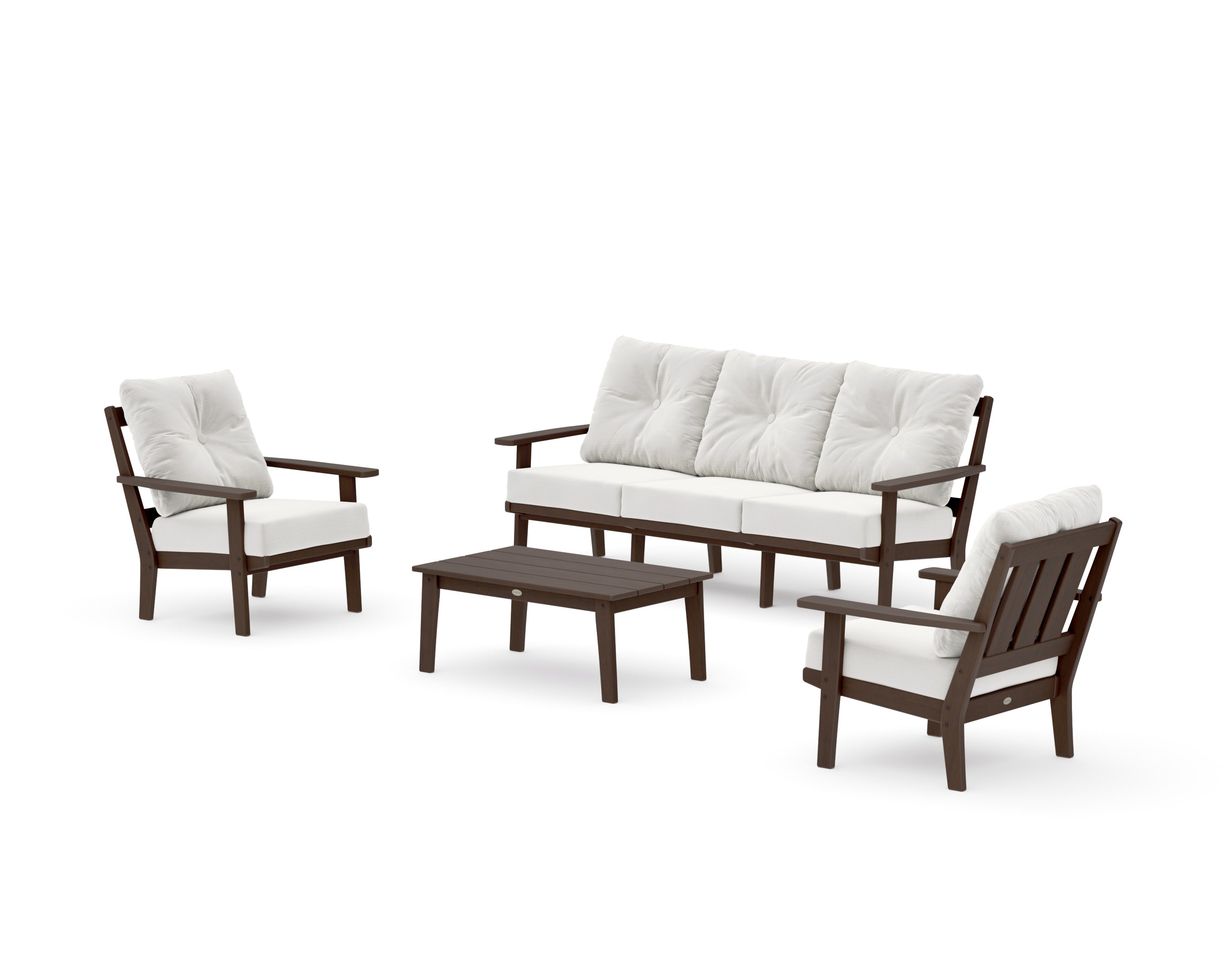Oxford 4-Piece Deep Seating Set with Sofa in Kona / Natural Linen