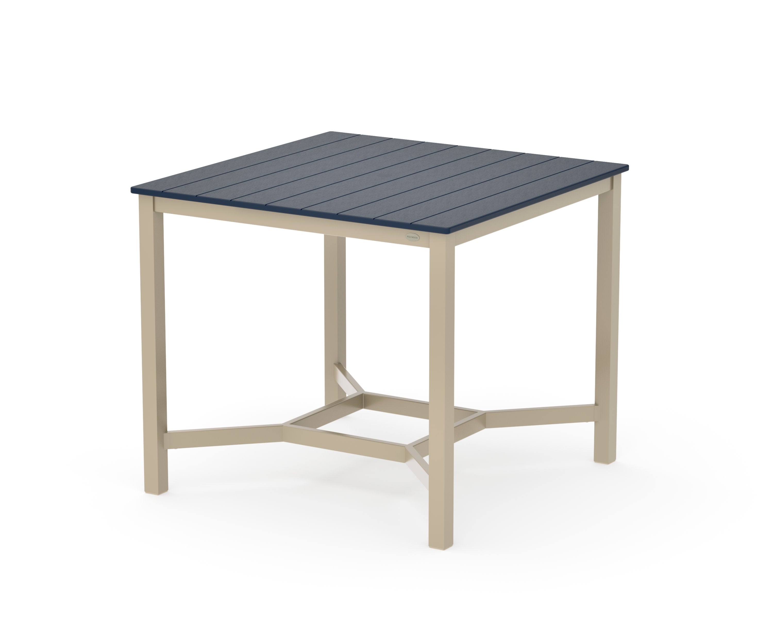 Main Street 42 x 42 Counter Table in Sand / Navy
