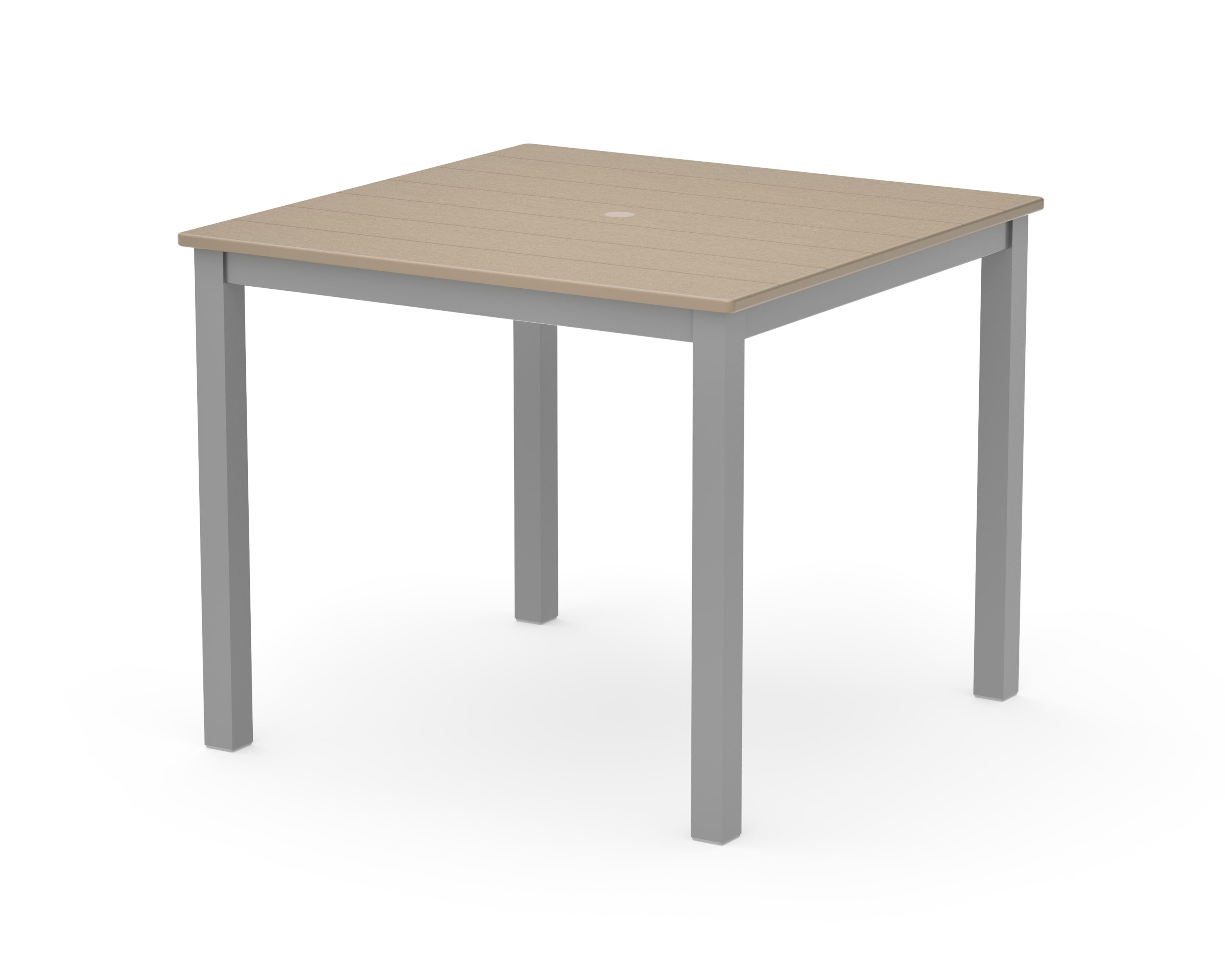 Main Street 36" x 36" Dining Table in Silver / Vintage Sahara