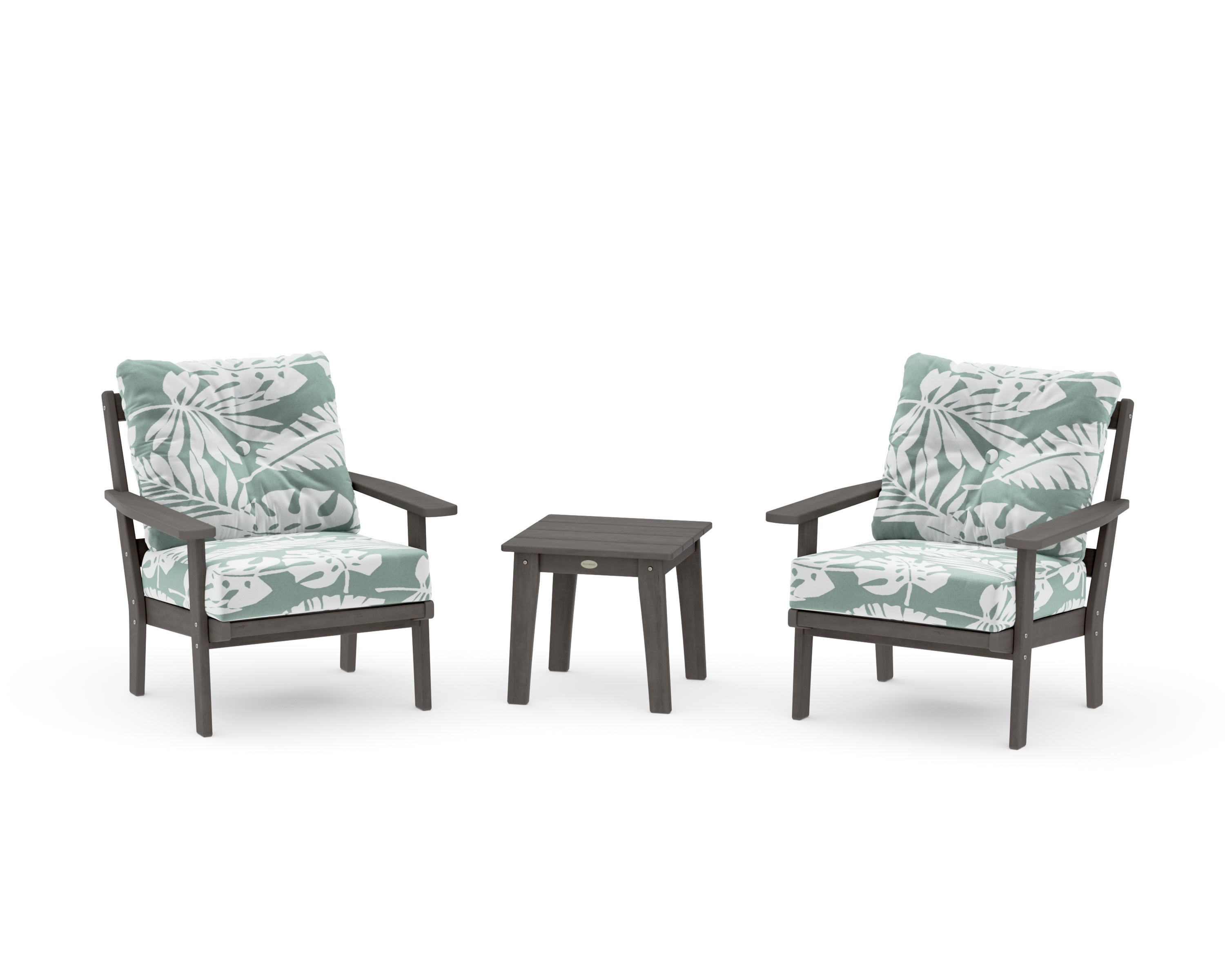 Prairie 3-Piece Deep Seating Set in Driftwood / Leaf Glacier Spa