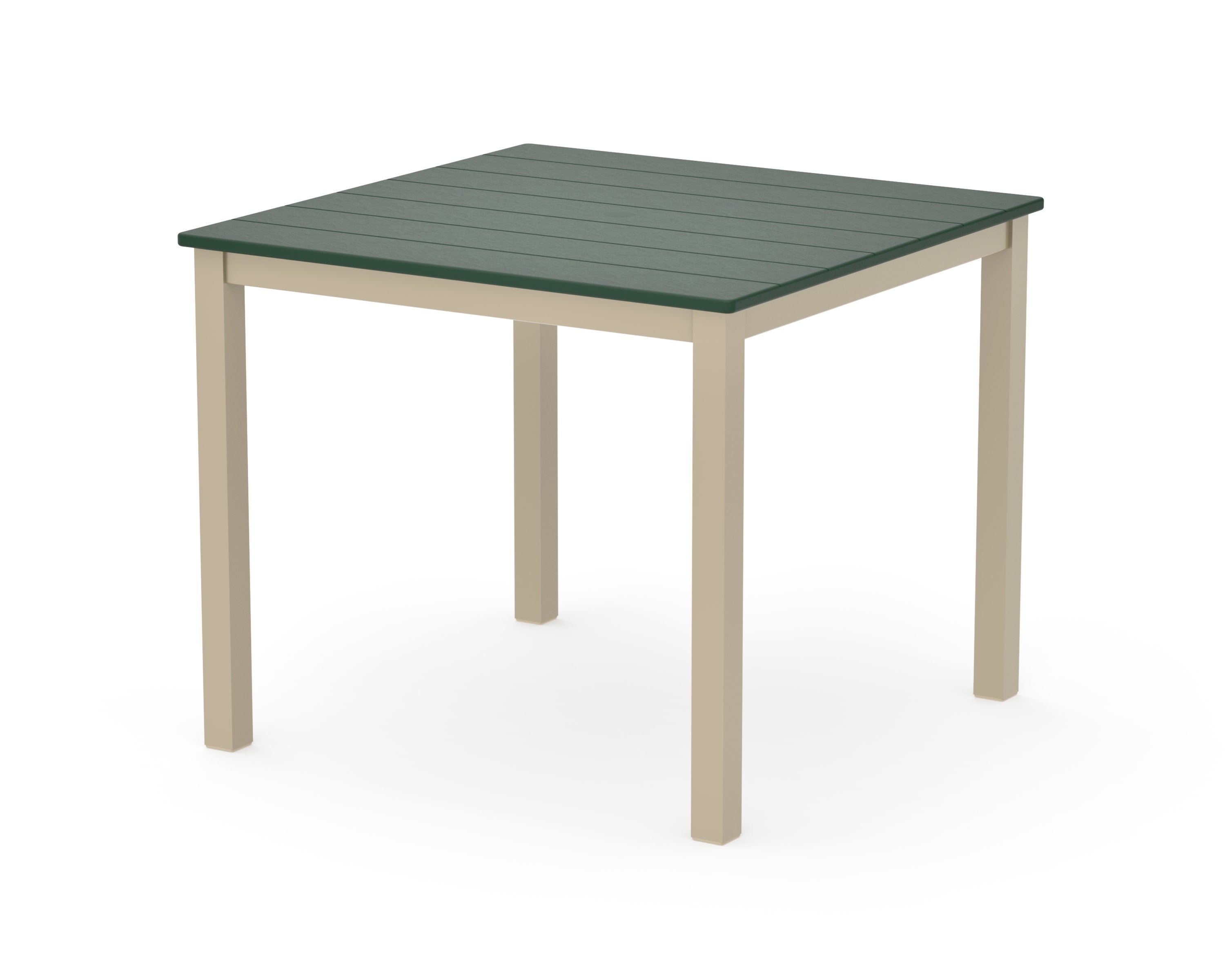 Main Street 36" x 36" Dining Table in Sand / Green