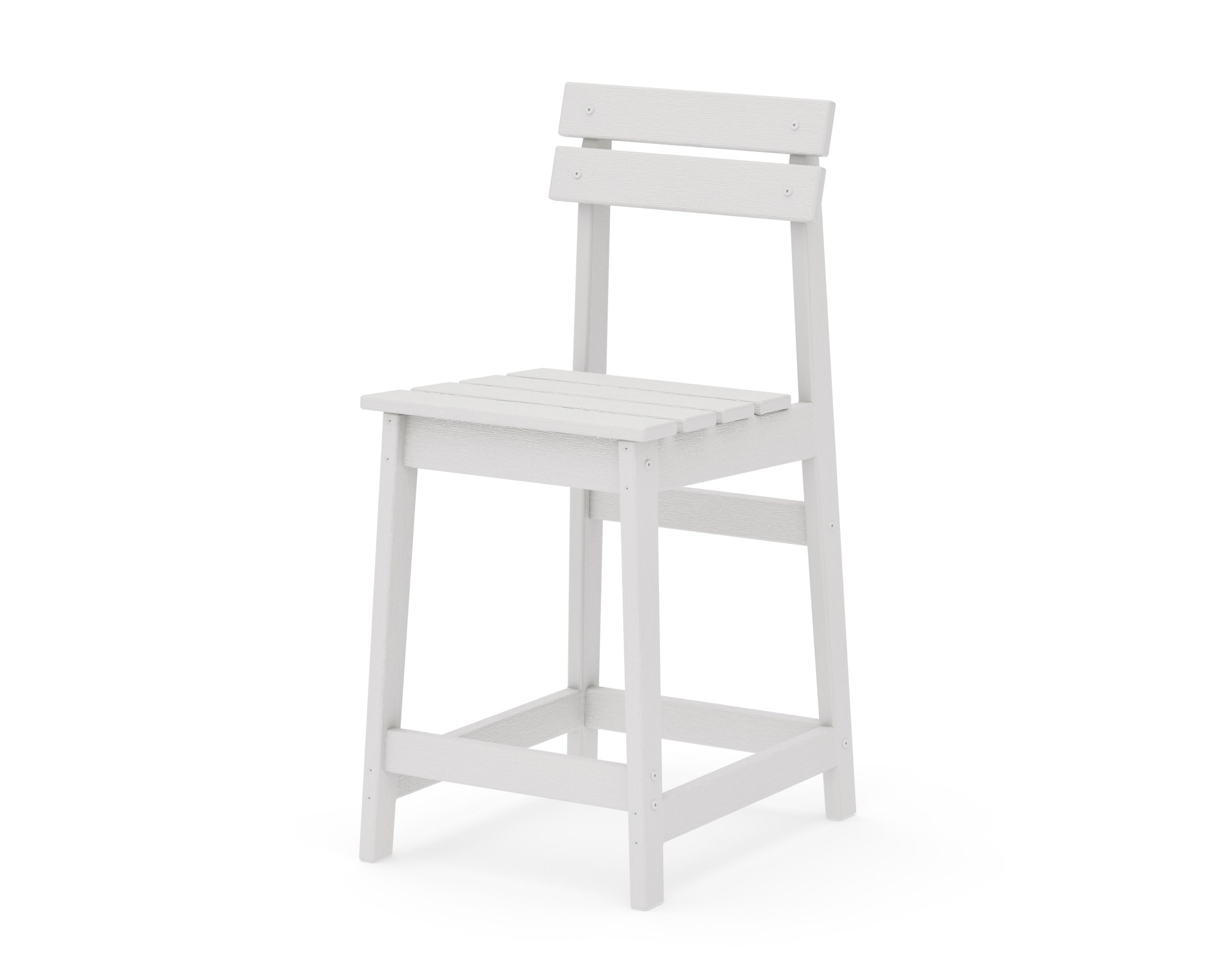 Modern Studio Plaza Counter Chair in Vintage White