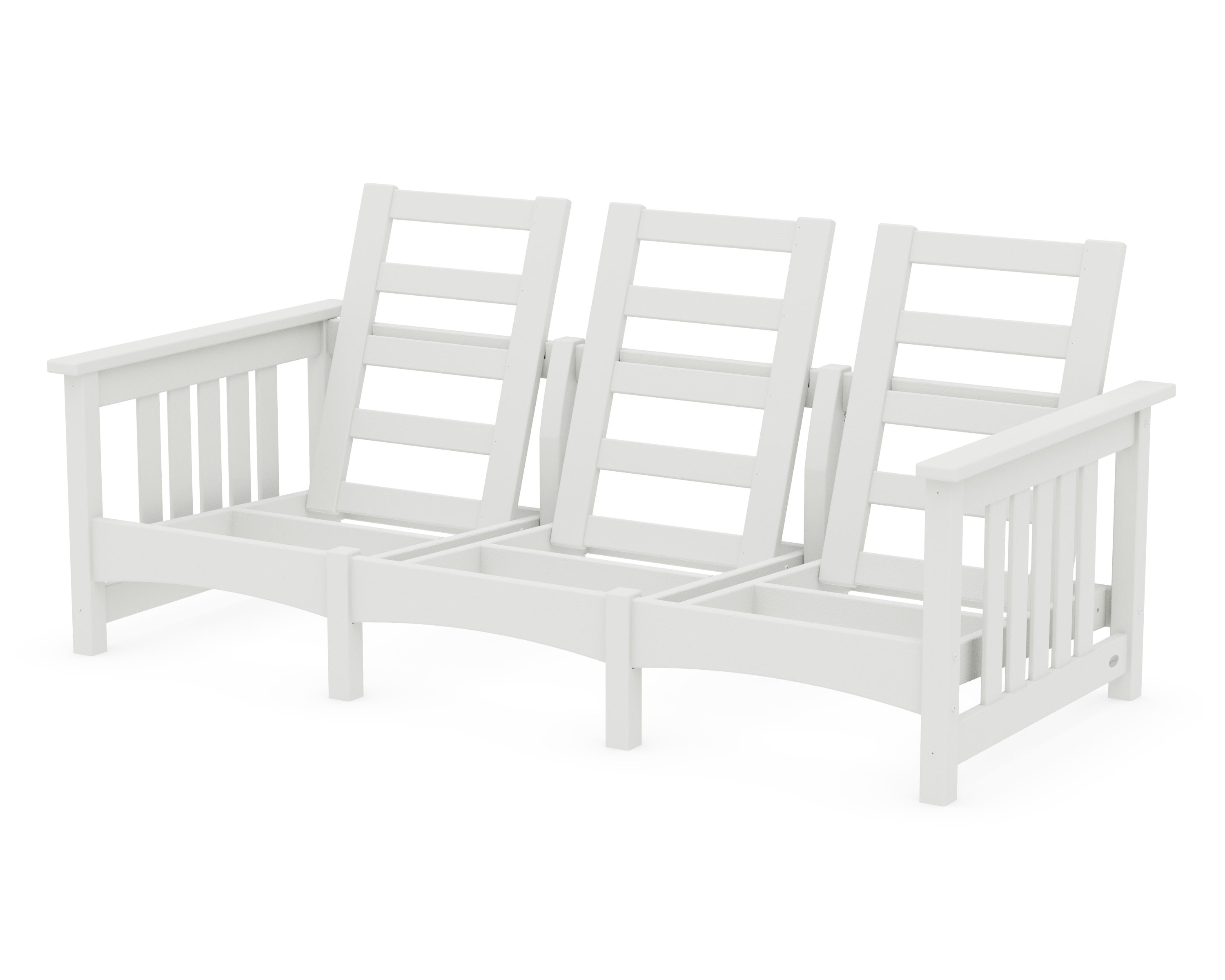 Club Mission Sofa Frame in Vintage White