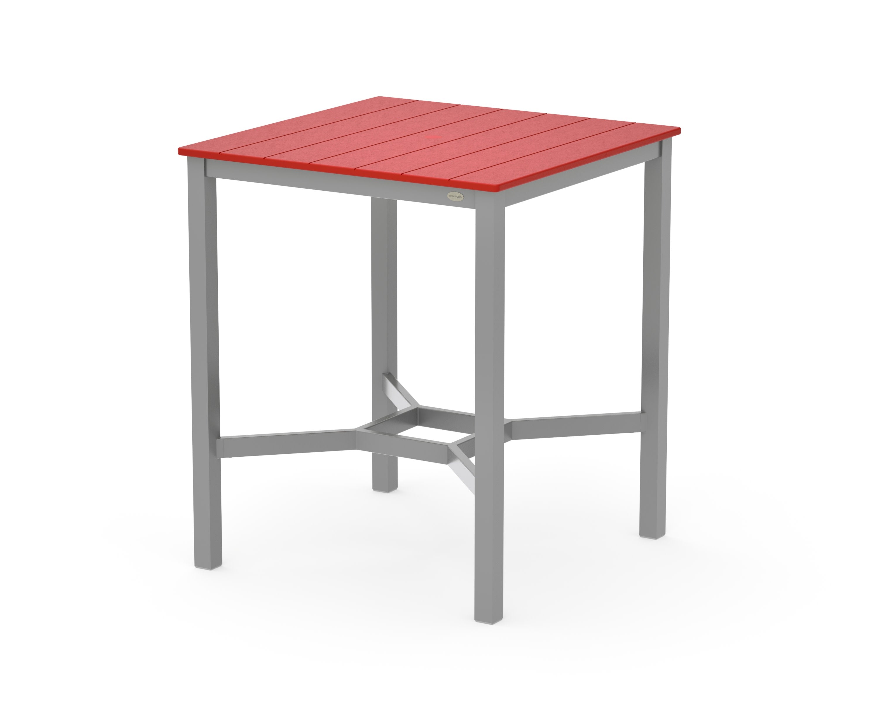 Main Street 36 x 36 Bar Table in Sand / Sunset Red