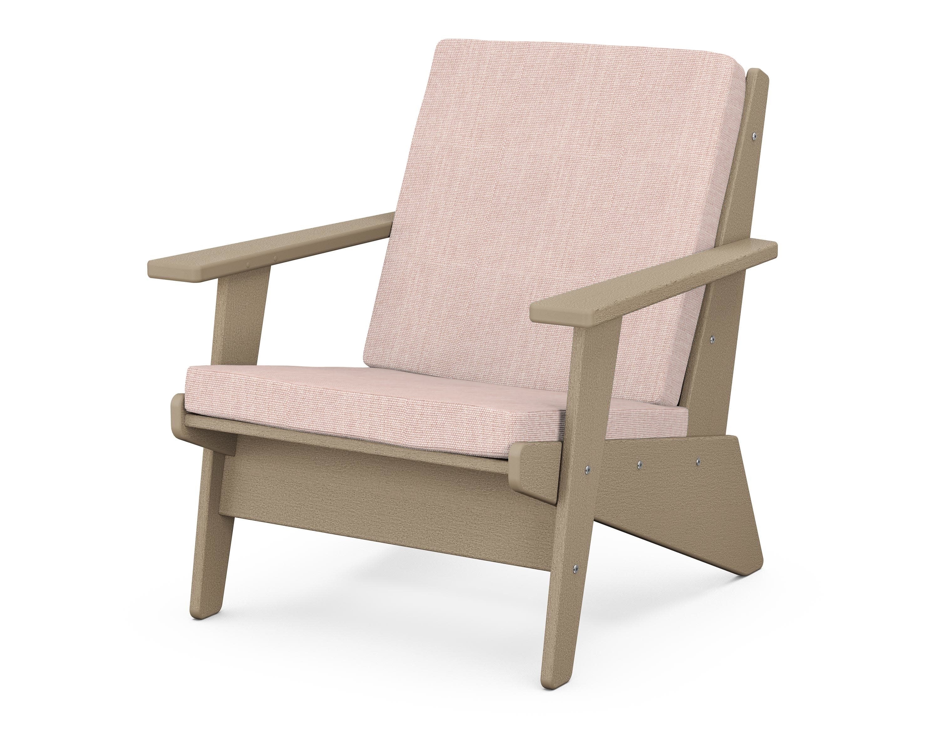 Riviera Modern Lounge Chair in Vintage Sahara / Play Cameo