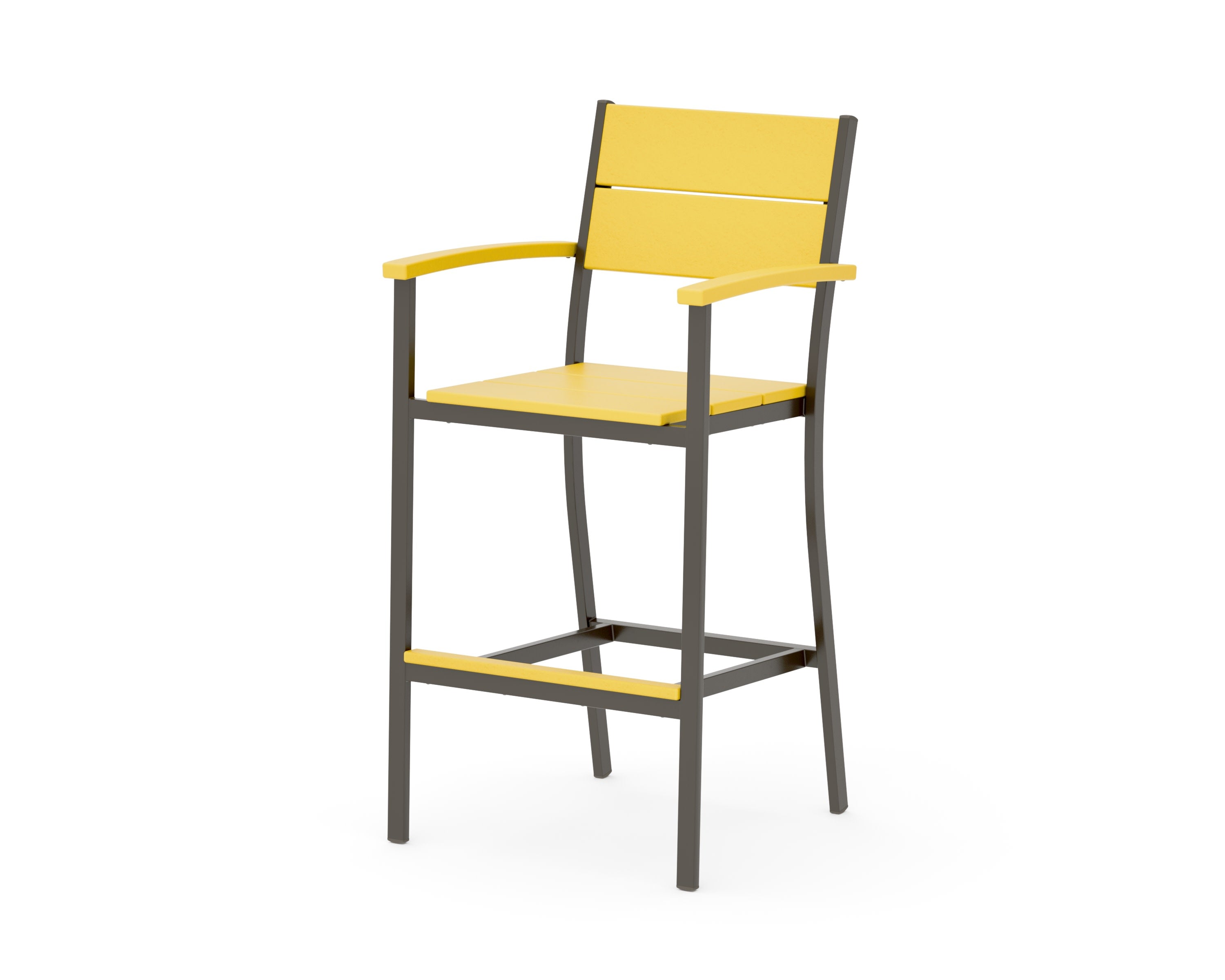 Main Street Bar Arm Chair in Bronze / Lemon