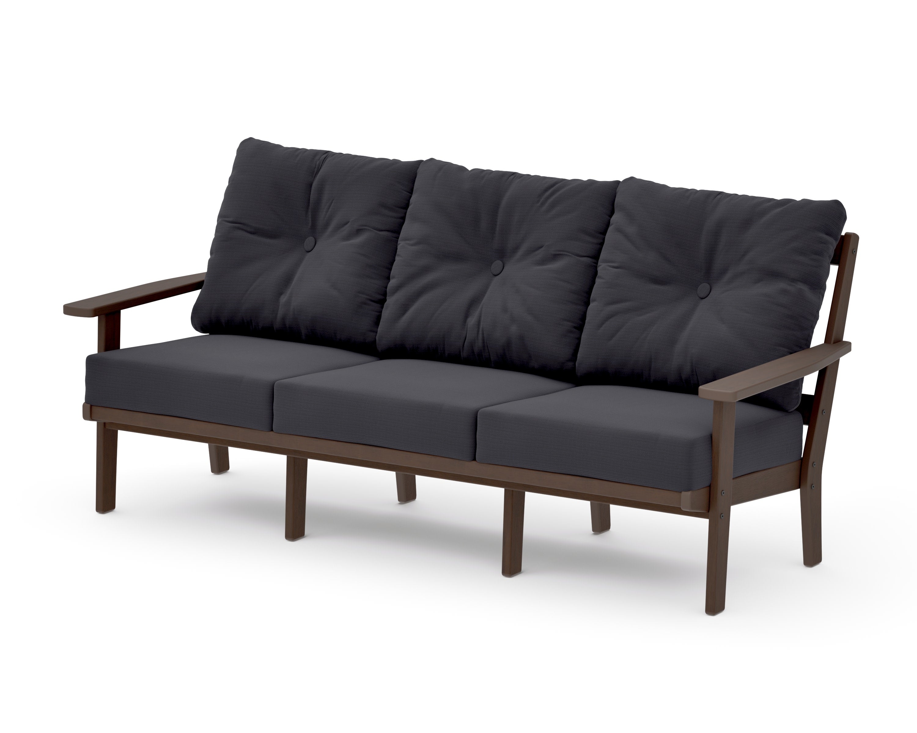 Oxford Deep Seating Sofa in Kona / Midnight Linen