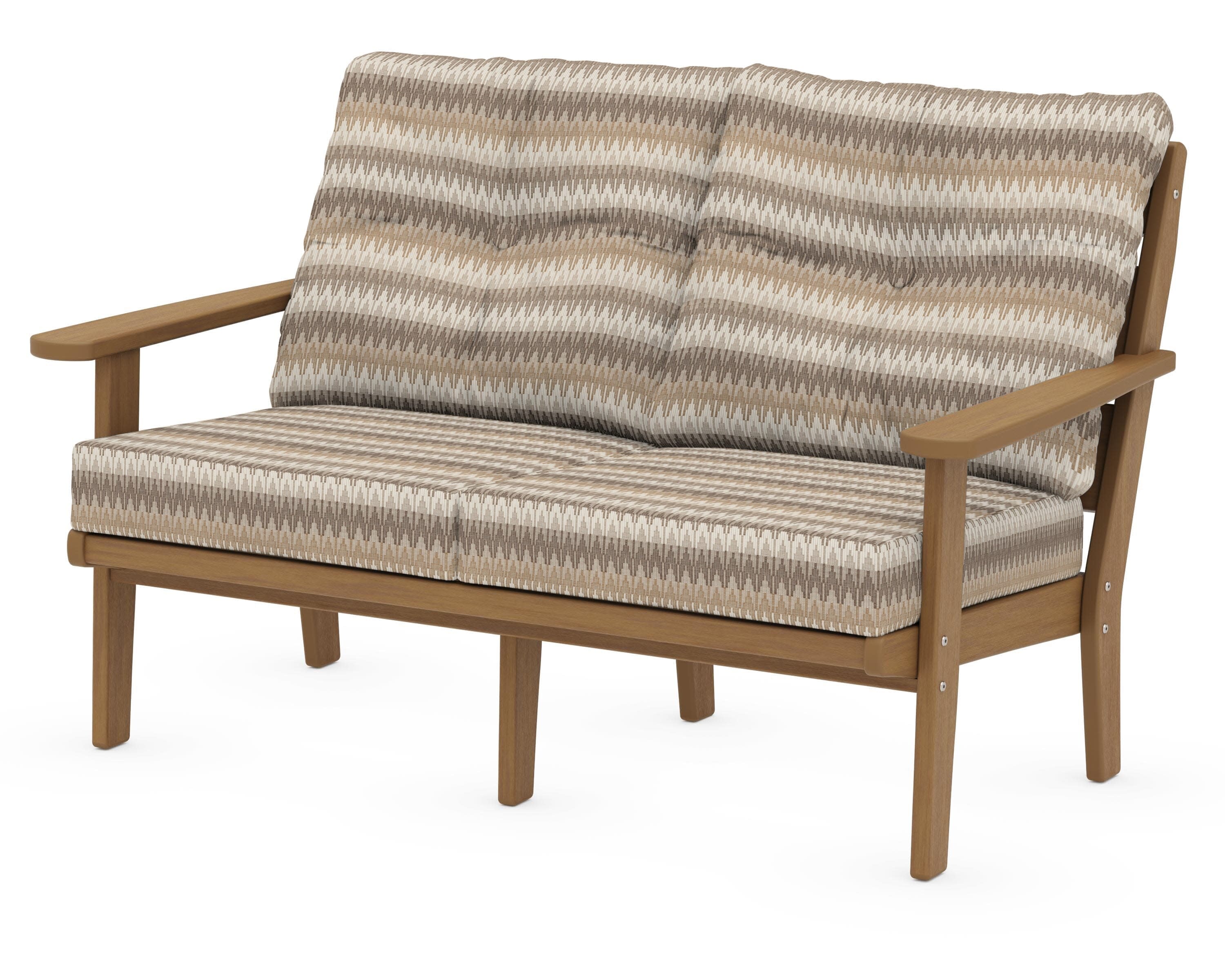 Lakeside Deep Seating Loveseat in Natural / Valley Dune