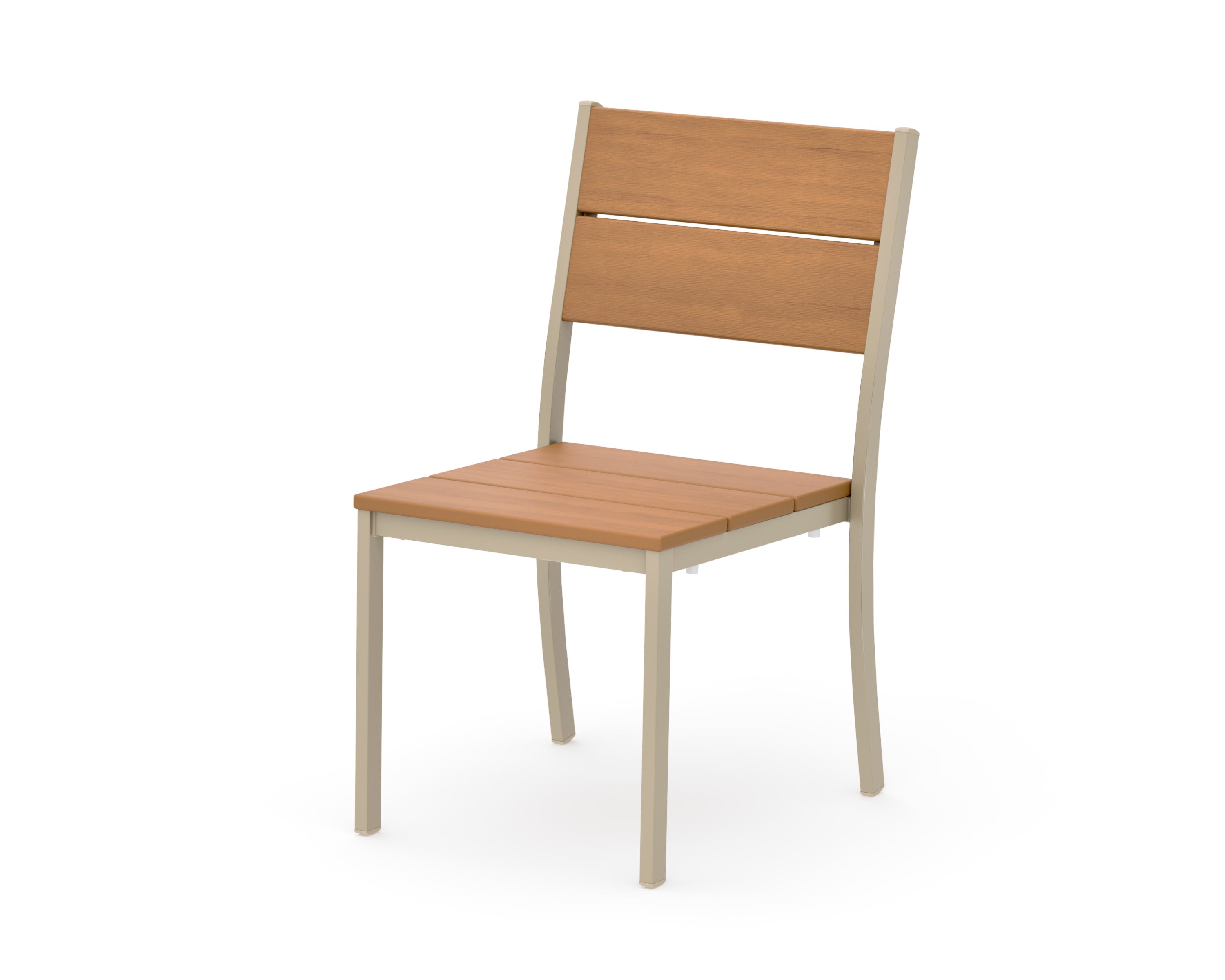 Main Street Stacking Dining Side Chair in Sand / Natural