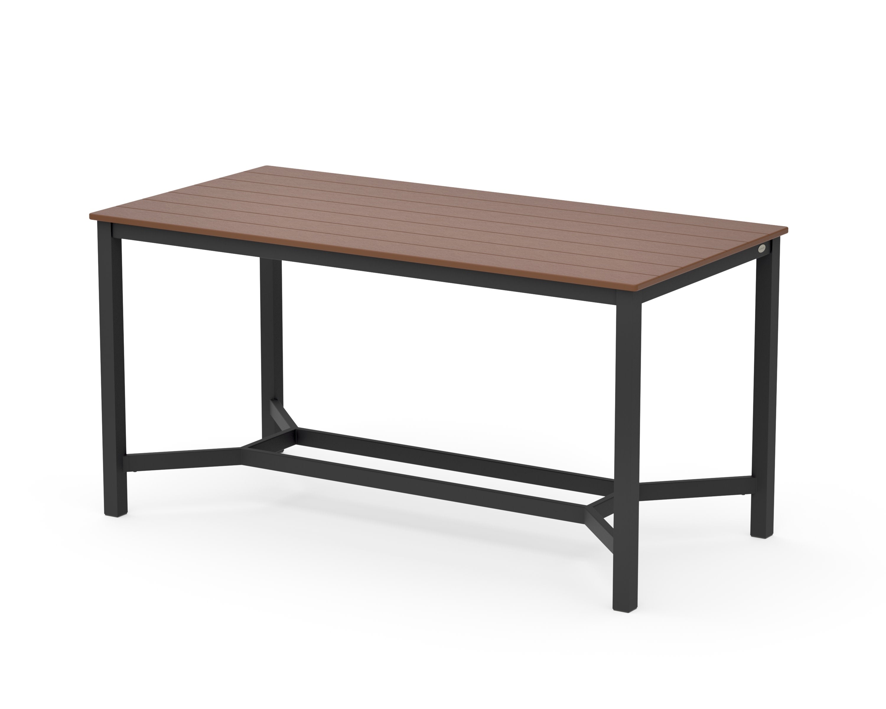 Main Street 36 x 72 Counter Table in Black / Teak