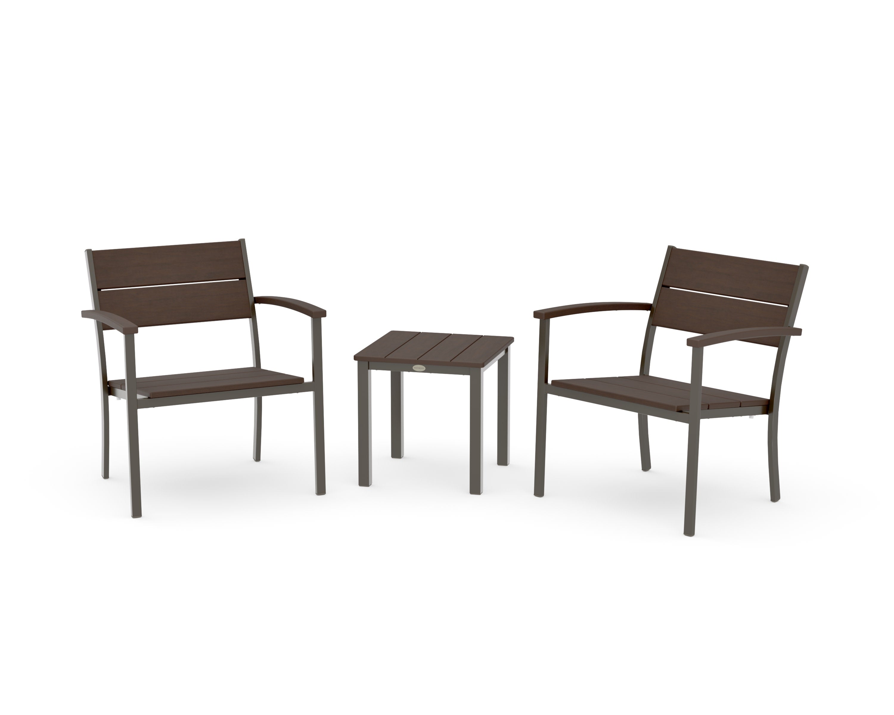 Main Street 3-Piece Lounge Chair Set in Bronze / Kona
