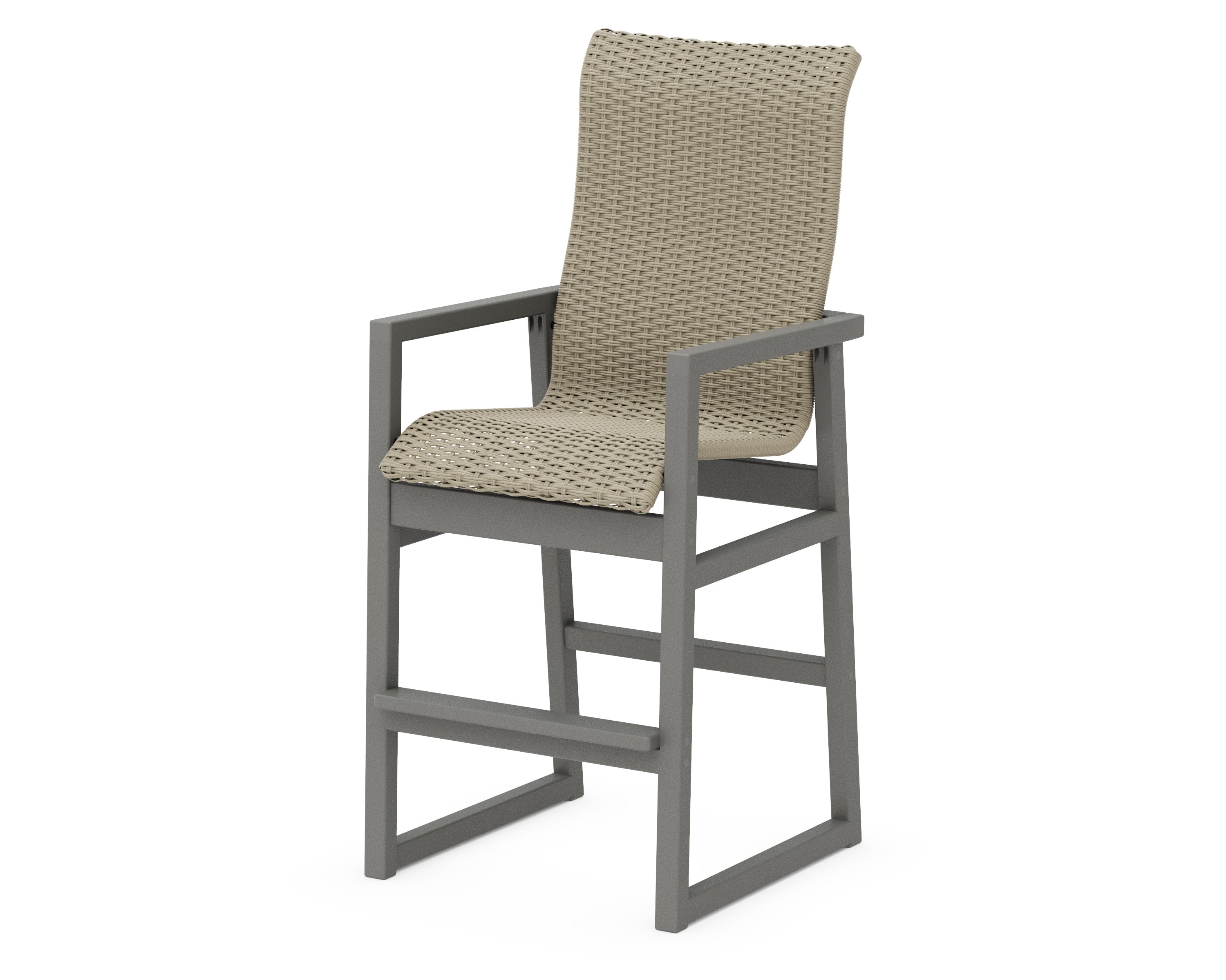 EDGE Woven High-Back Bar Arm Chair