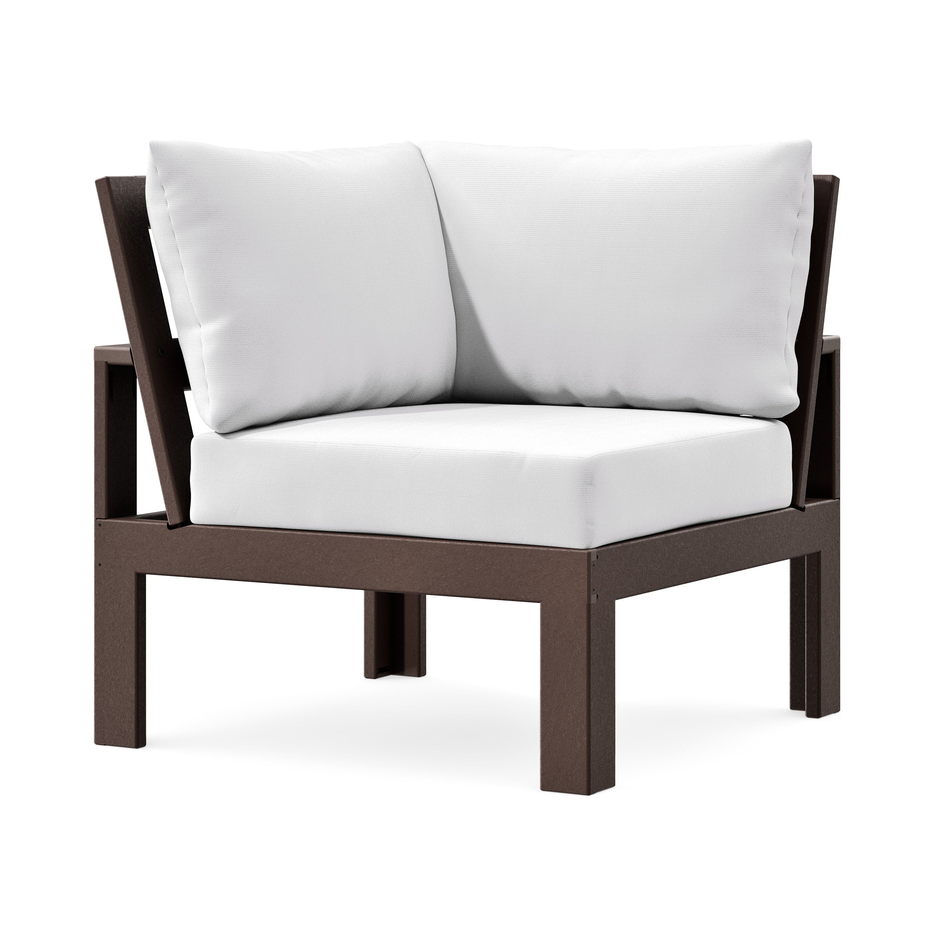 Modular Corner Chair in Mahogany / Natural
