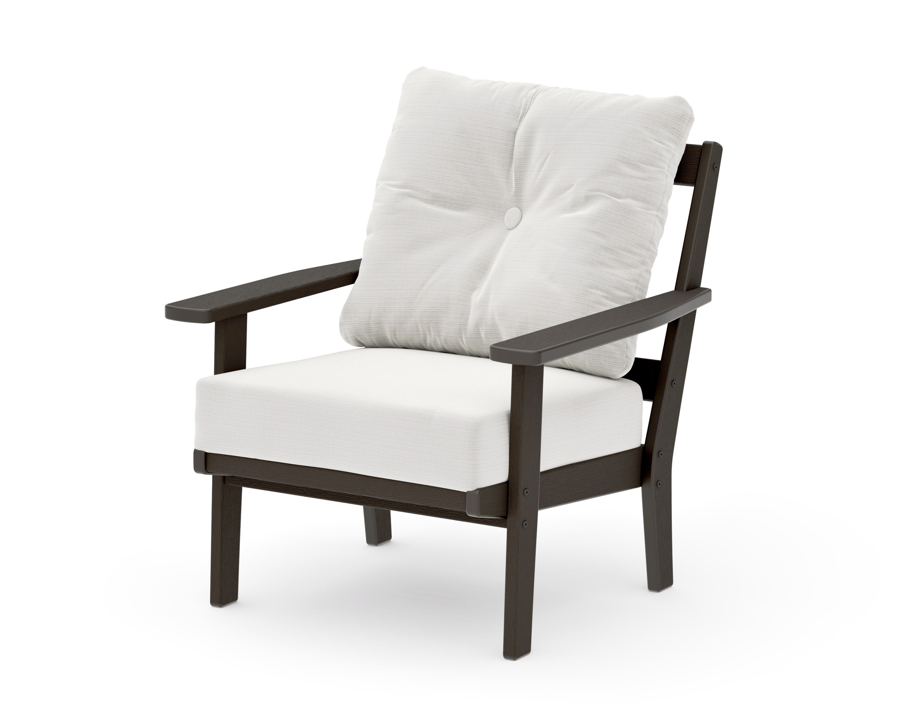 Oxford Deep Seating Chair in Vintage Coffee / Natural Linen