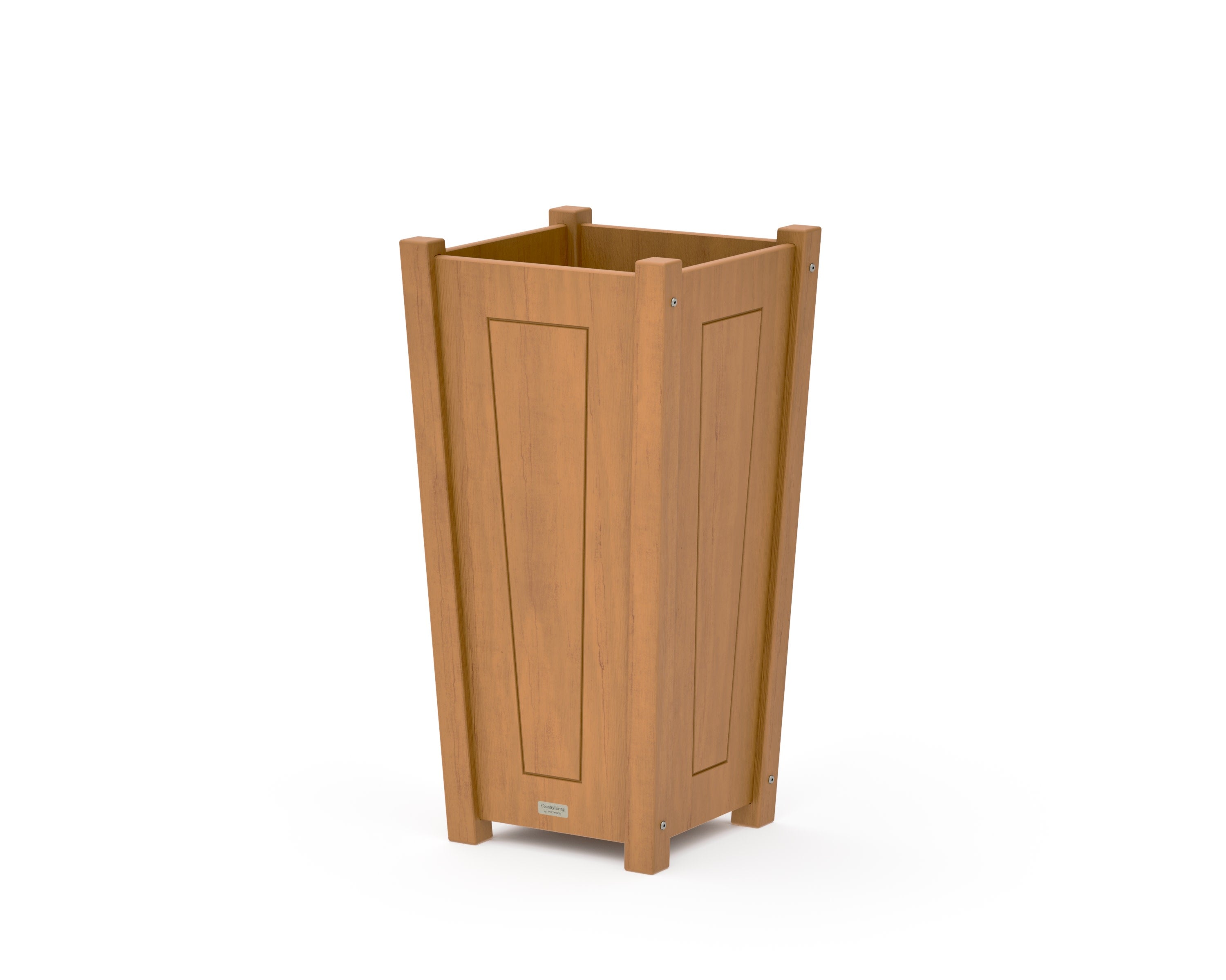 Country Living Tapered Square Planter Box in Natural
