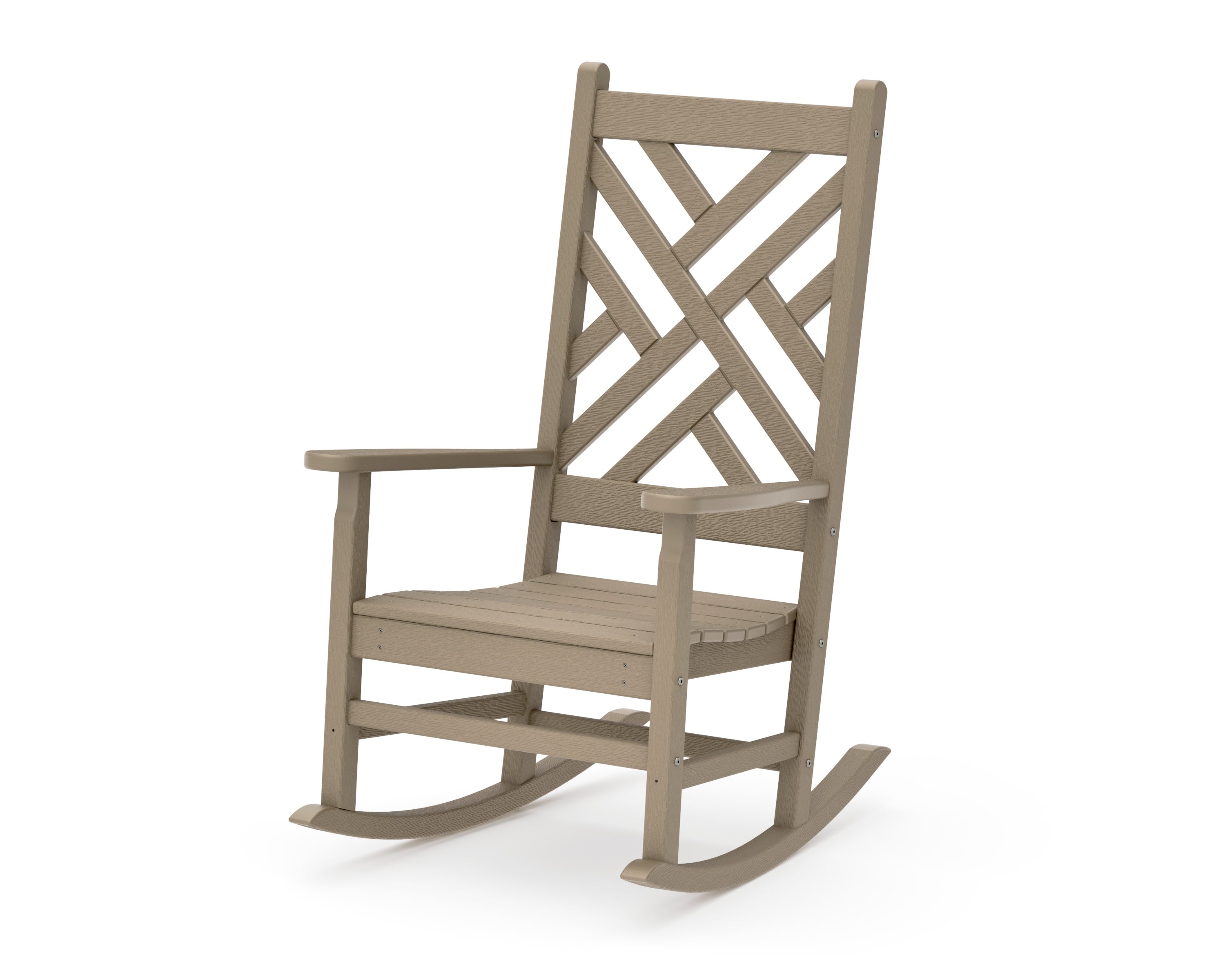 Chippendale Porch Rocking Chair in Vintage Sahara
