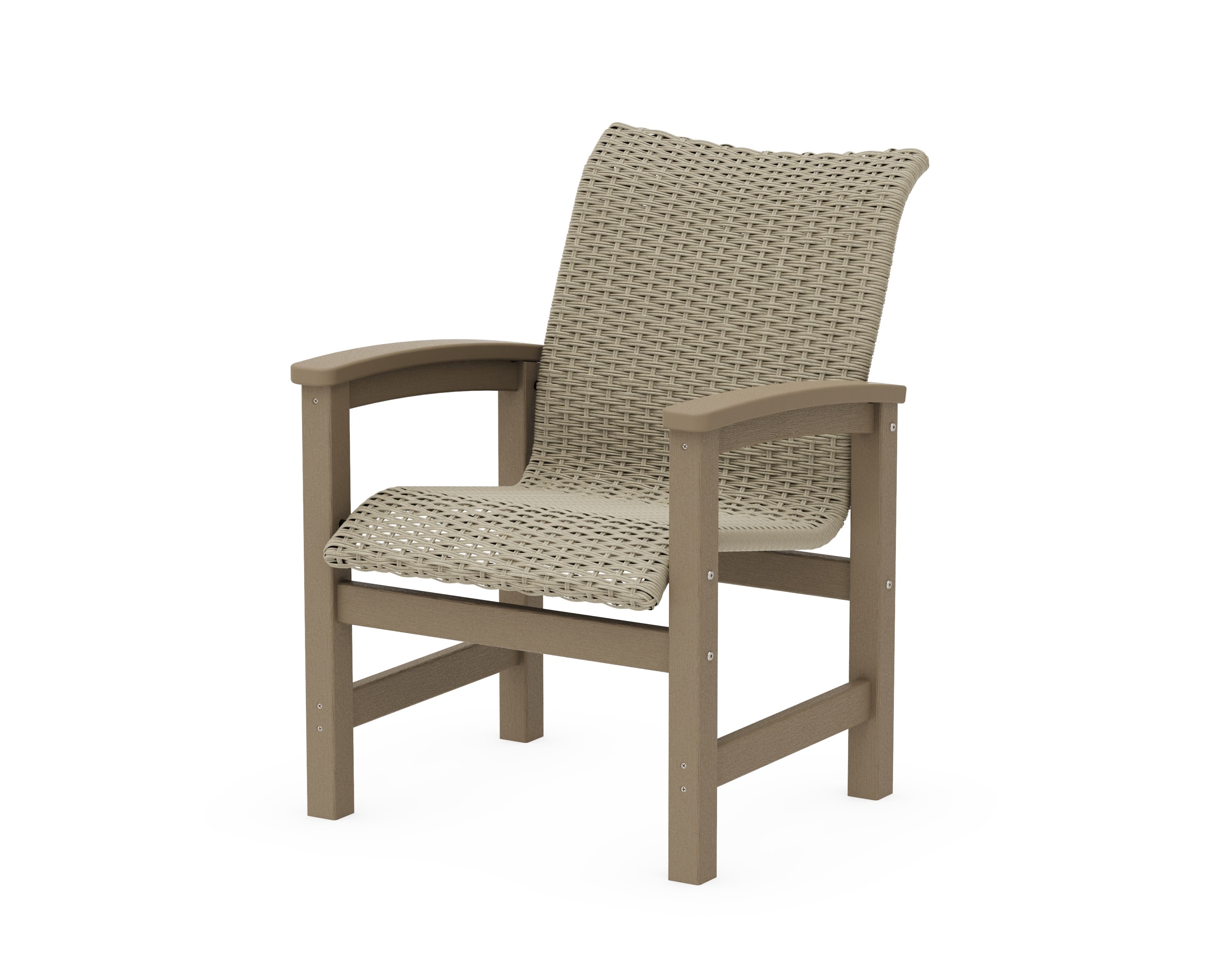 Coastal Woven Dining Chair in Vintage Sahara / Dune Grass