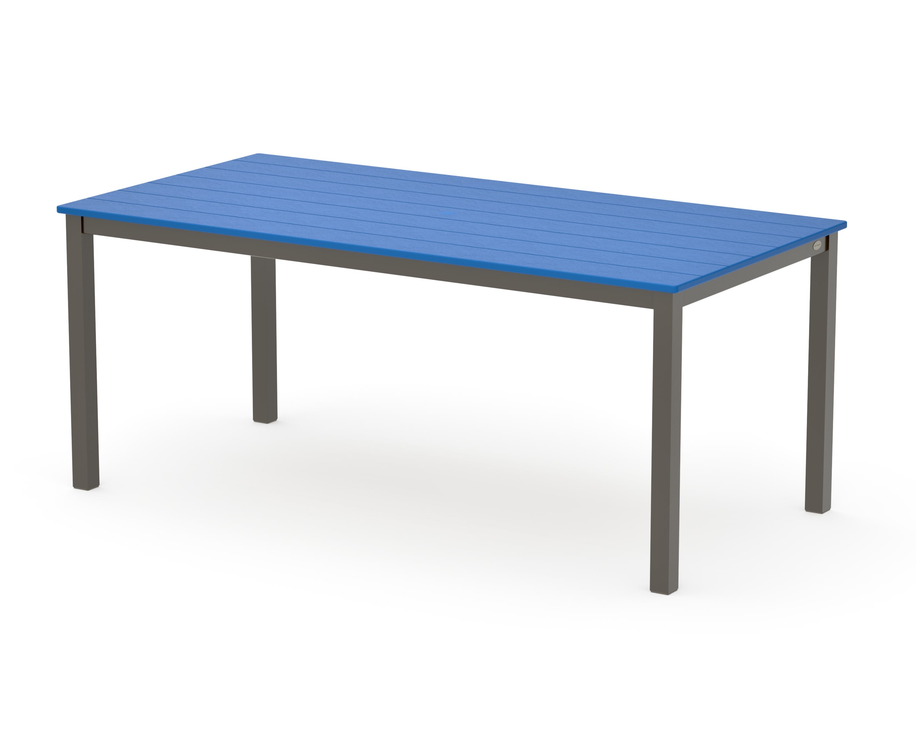 Main Street 36" x 72" Dining Table in Bronze / Pacific Blue
