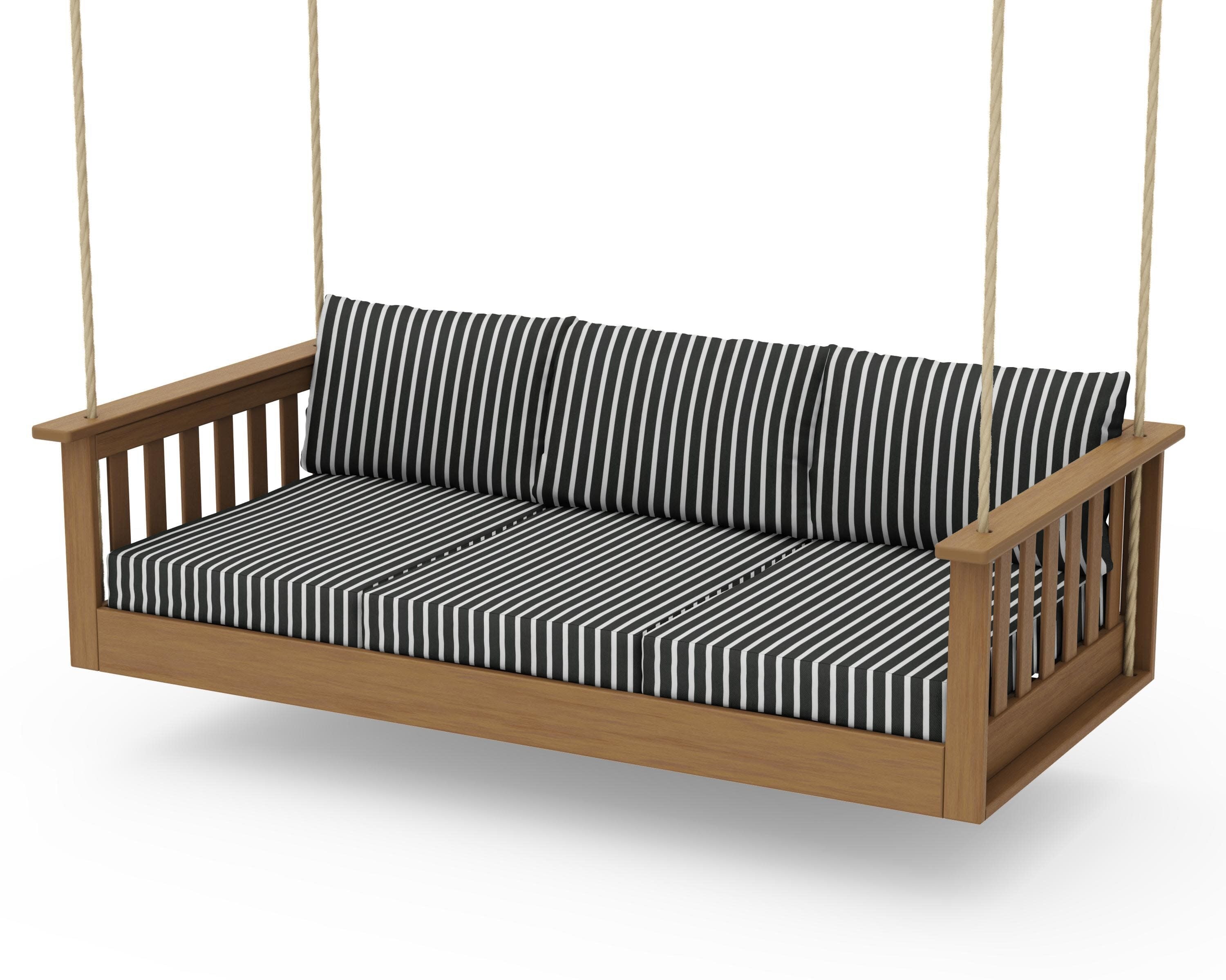 Vineyard Daybed Swing in Natural / Shore Classic