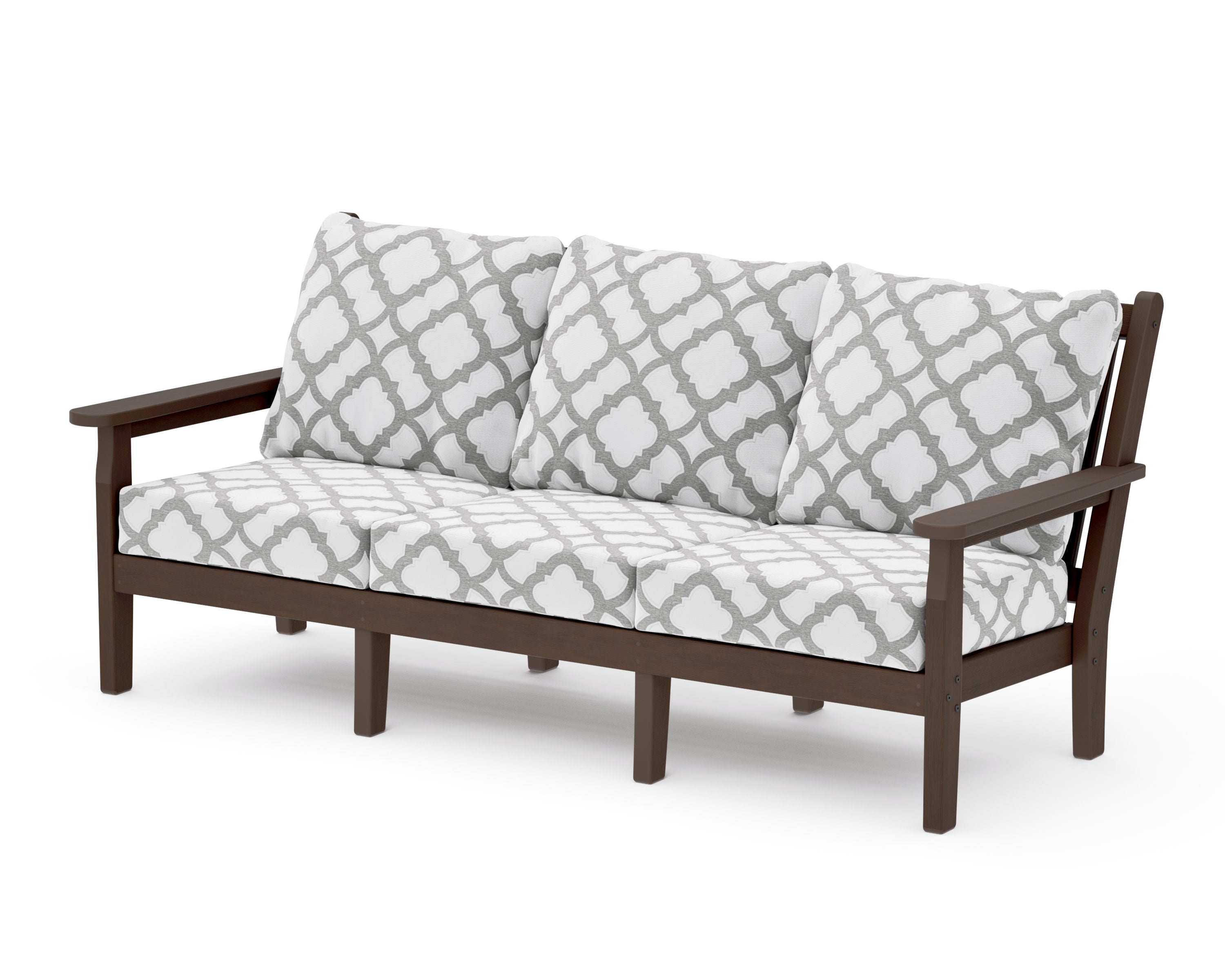 Chippendale Deep Seating Sofa in Kona / Trellis Grey Mist