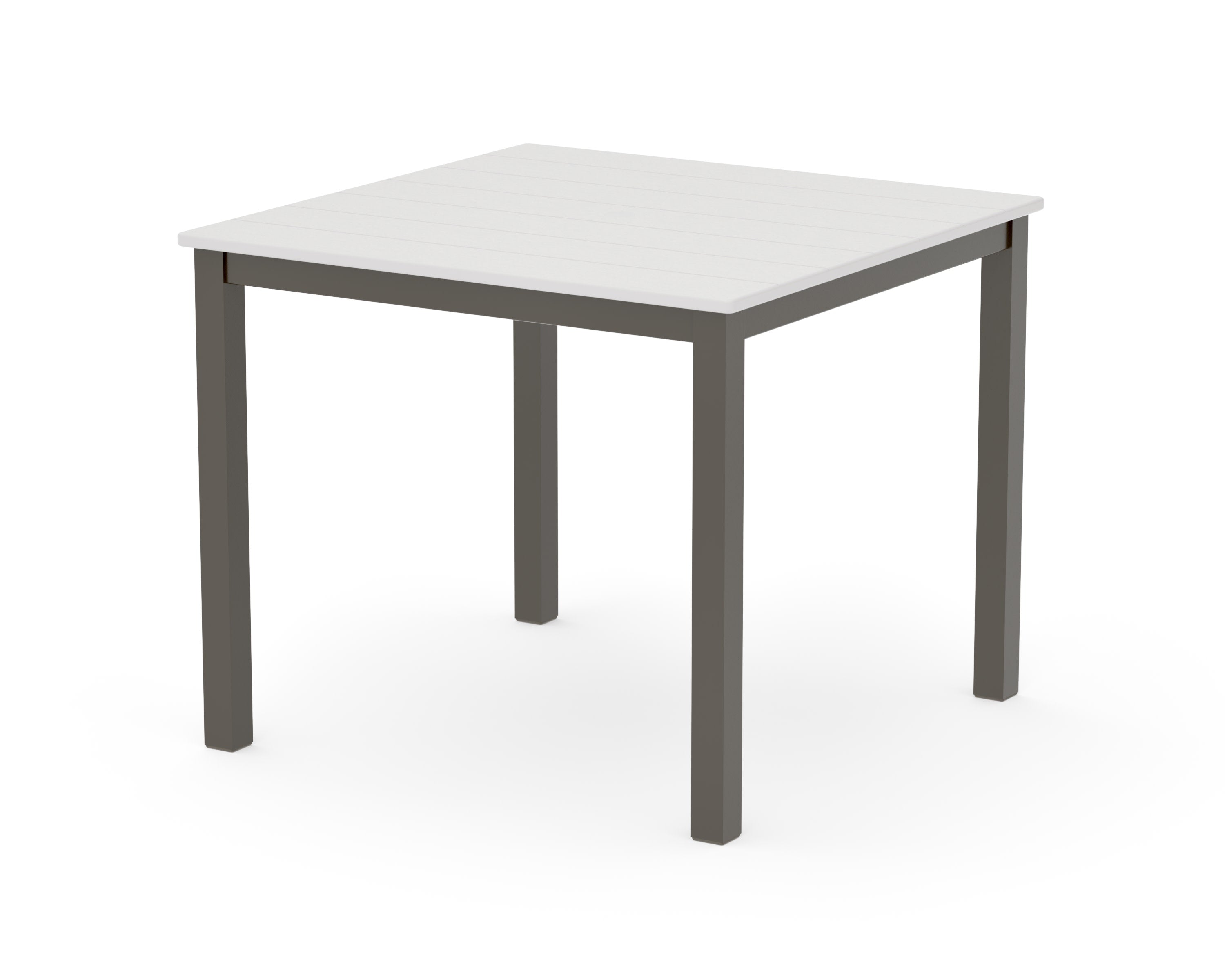 Main Street 36" x 36" Dining Table in Bronze / Vintage White