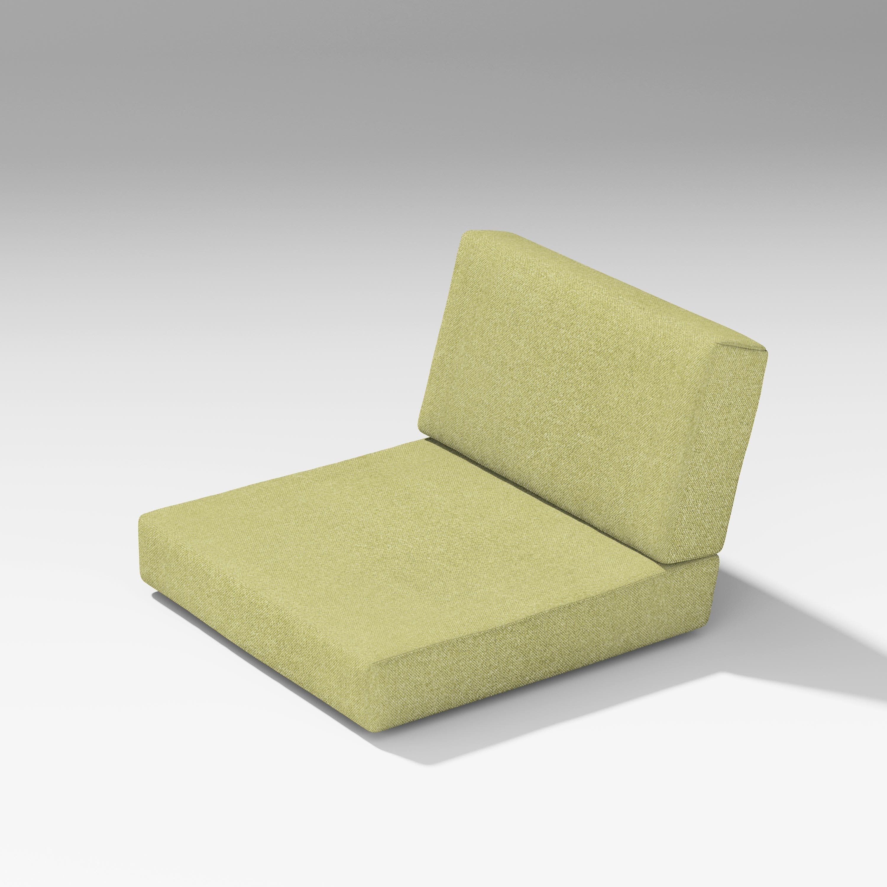 Latitude Modular Seat/Back Cushions in Chartreuse Boucle