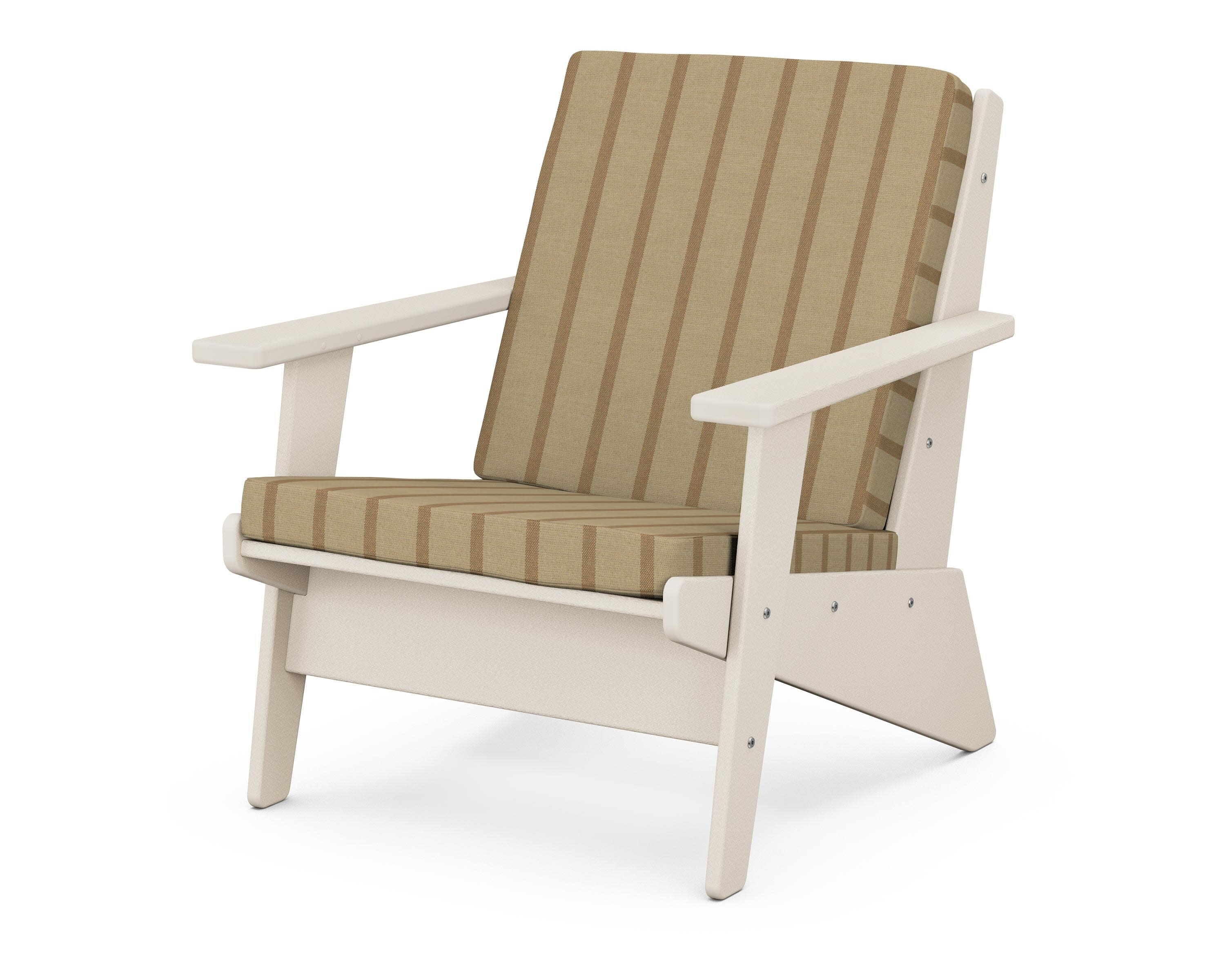 Riviera Modern Lounge Chair in Sand / Unwind Driftwood