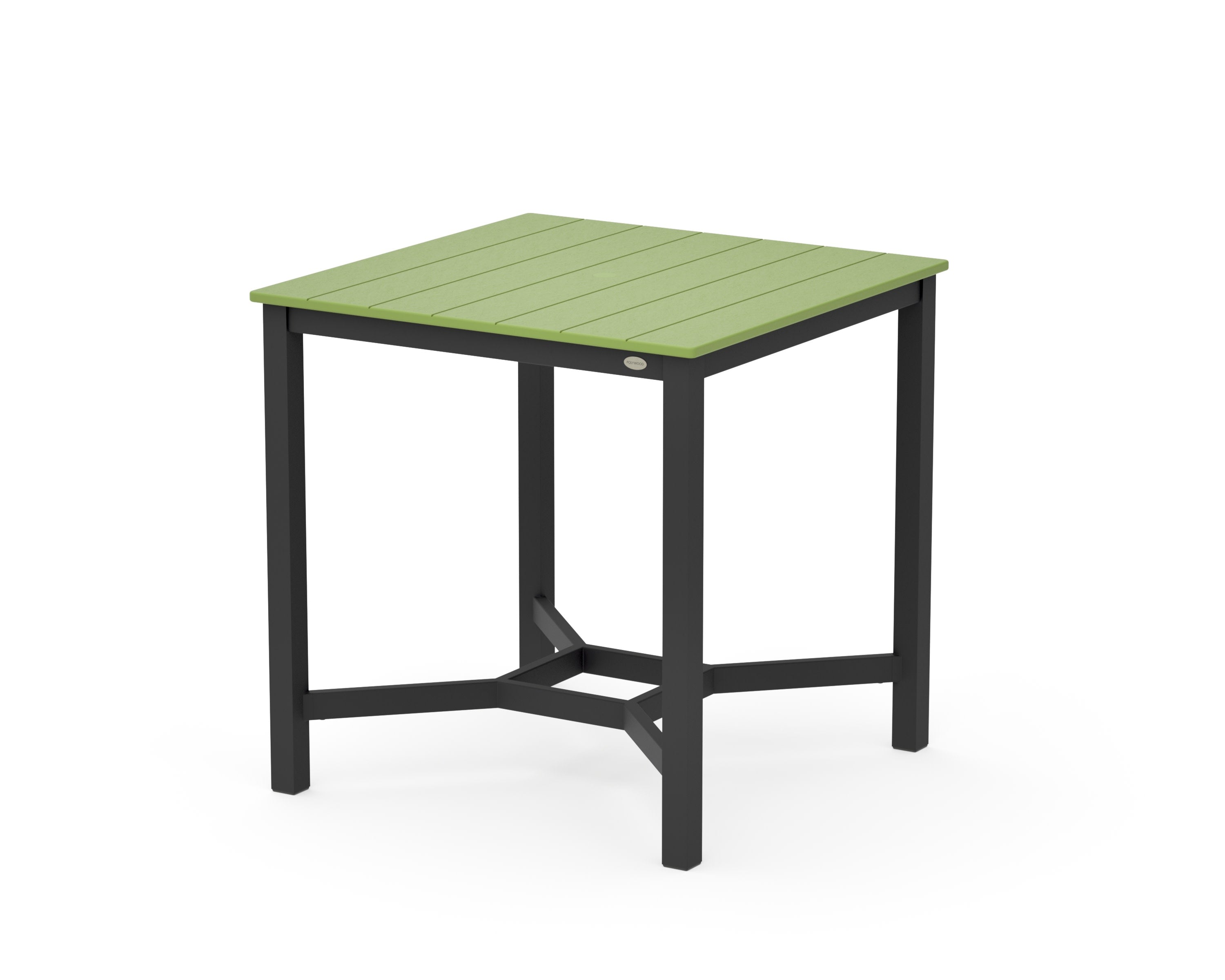 Main Street 36 x 36 Counter Table in Black / Lime