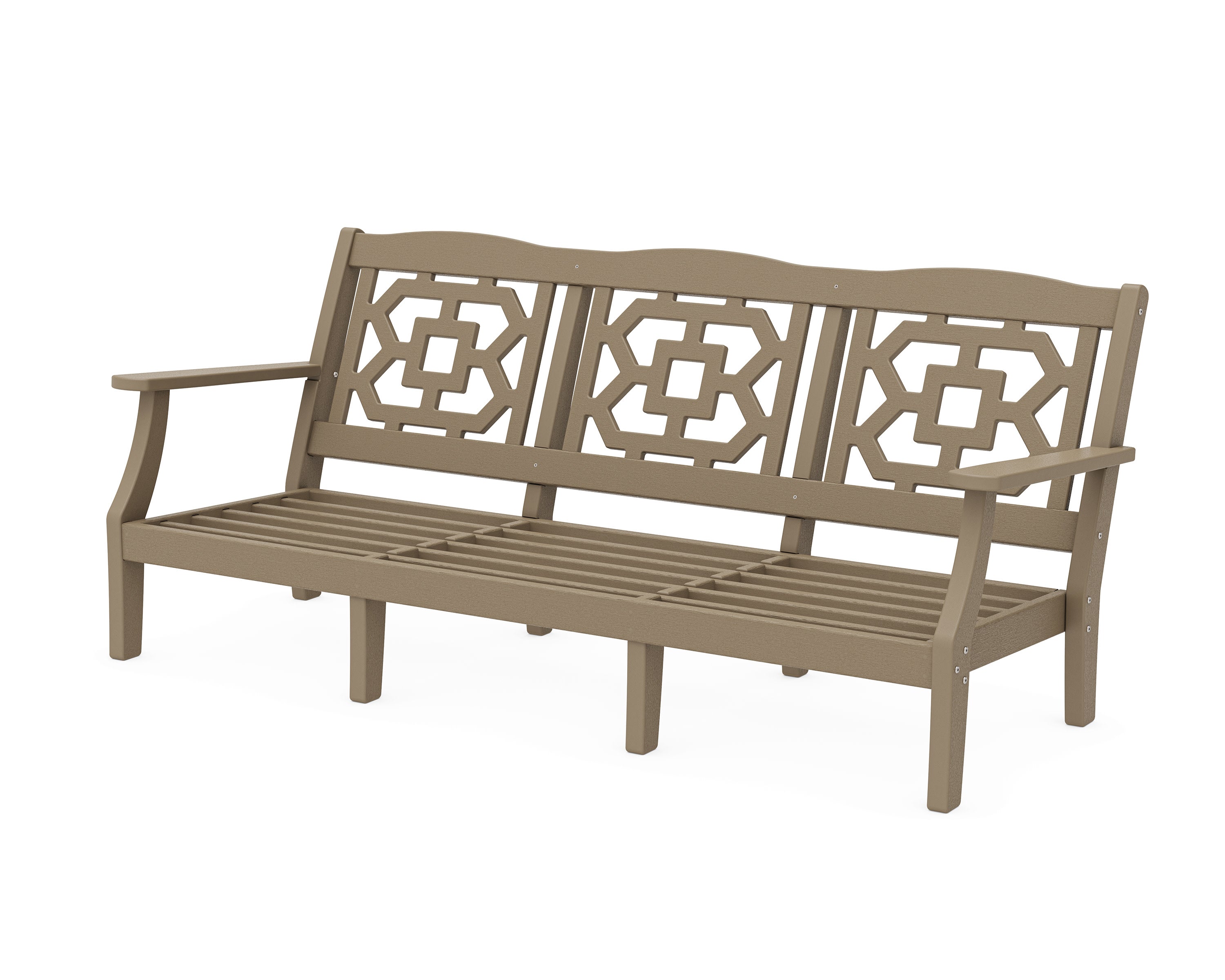 Chinoiserie Deep Seating Sofa Frame in Vintage Sahara