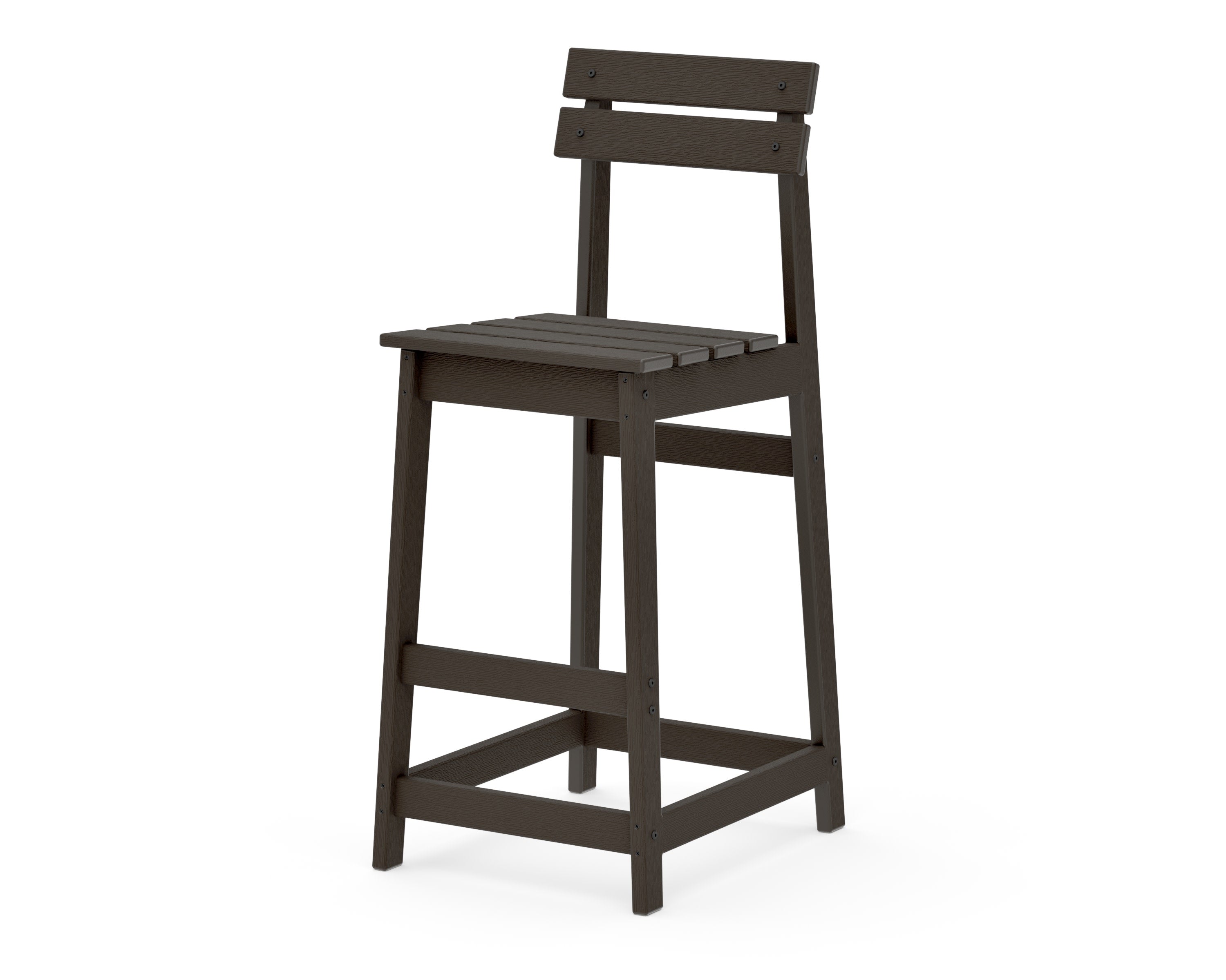 Modern Studio Plaza Bar Chair in Vintage Coffee