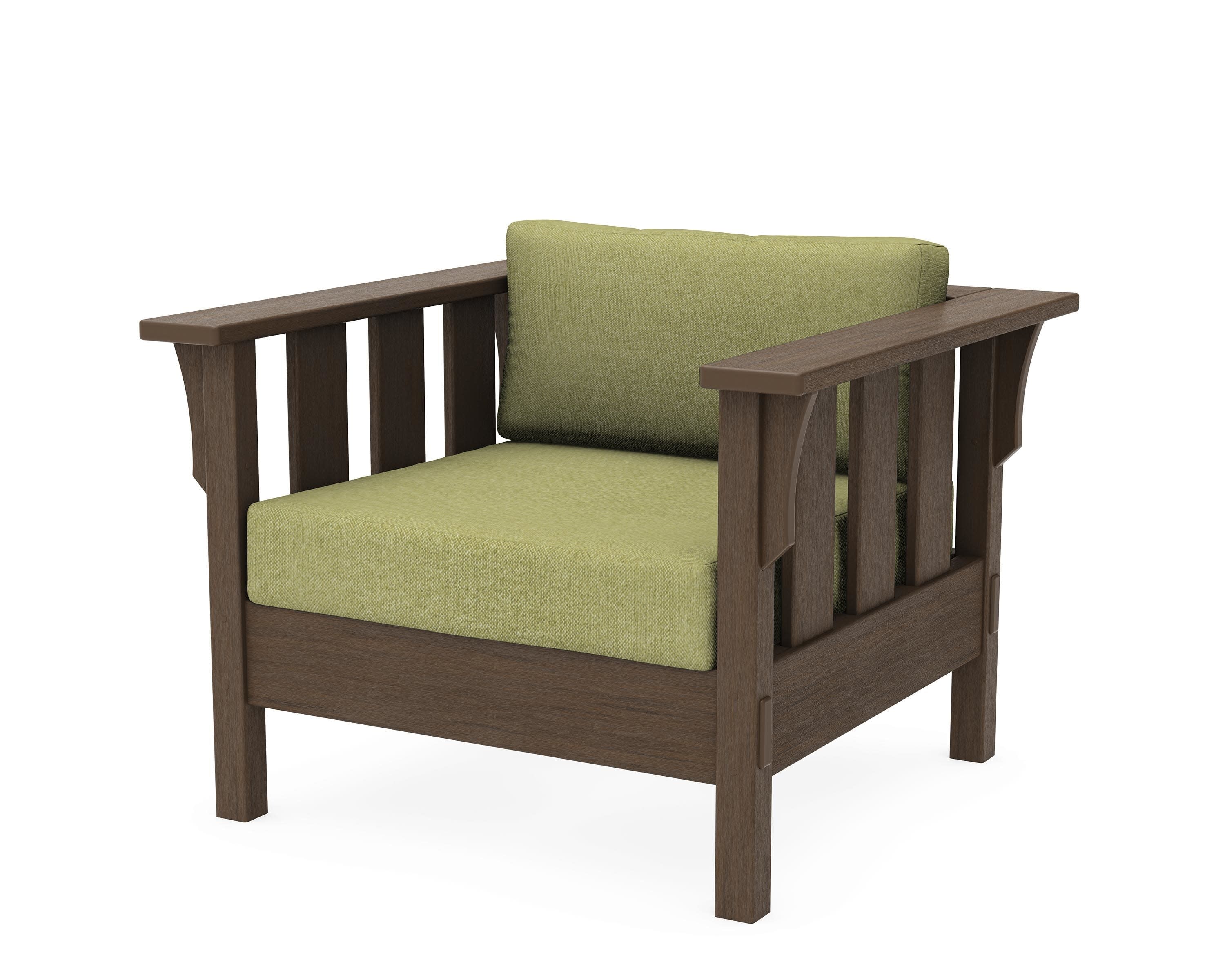 Acadia Deep Seating Chair in Kona / Chartreuse Boucle