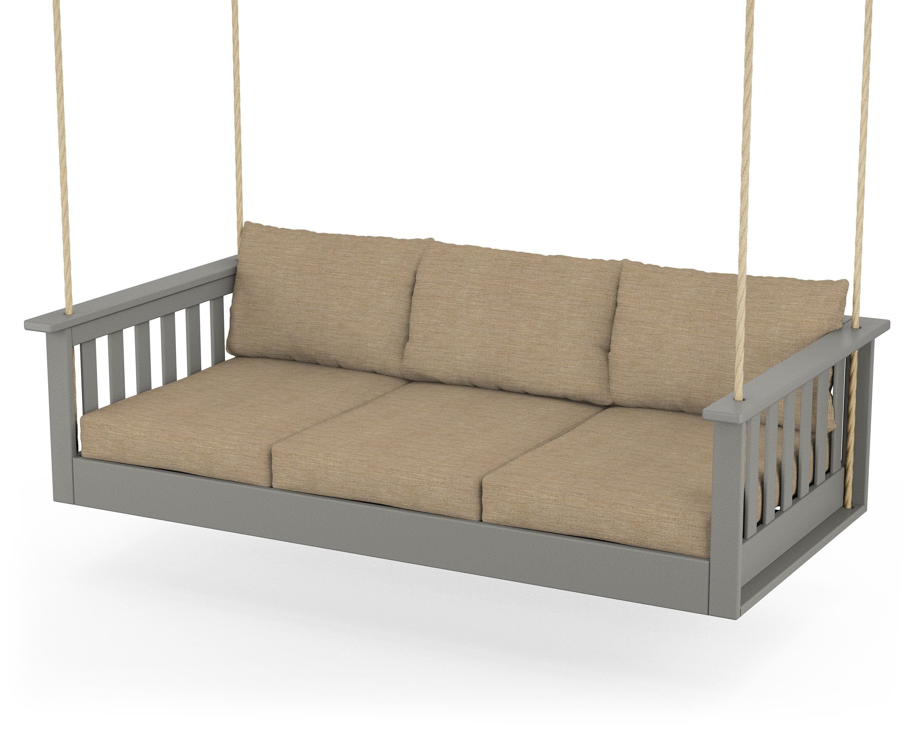 Vineyard Daybed Swing in Slate Grey / Charmer Desert
