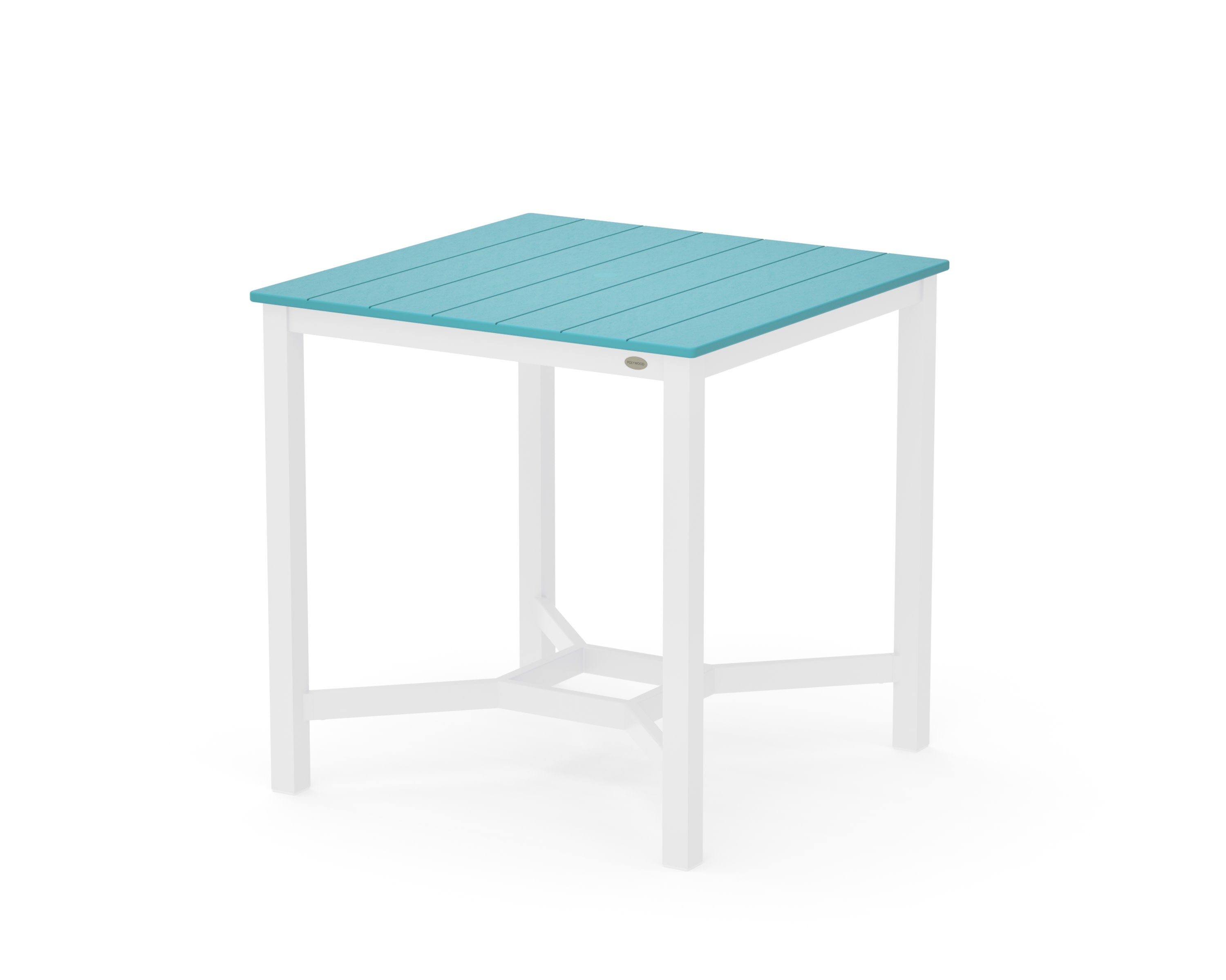 Main Street 36 x 36 Counter Table in White / Aruba