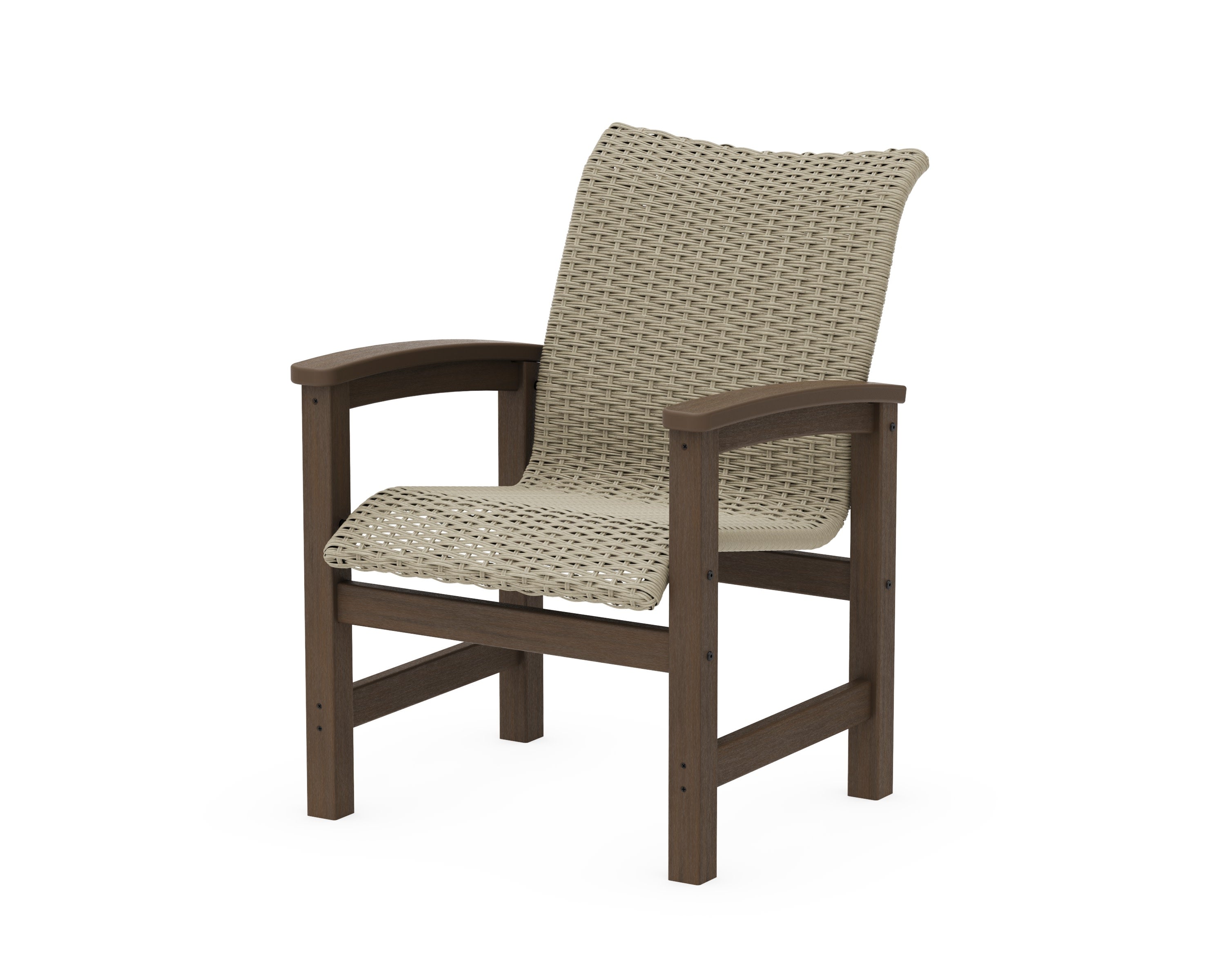Coastal Woven Dining Chair in Kona / Dune Grass