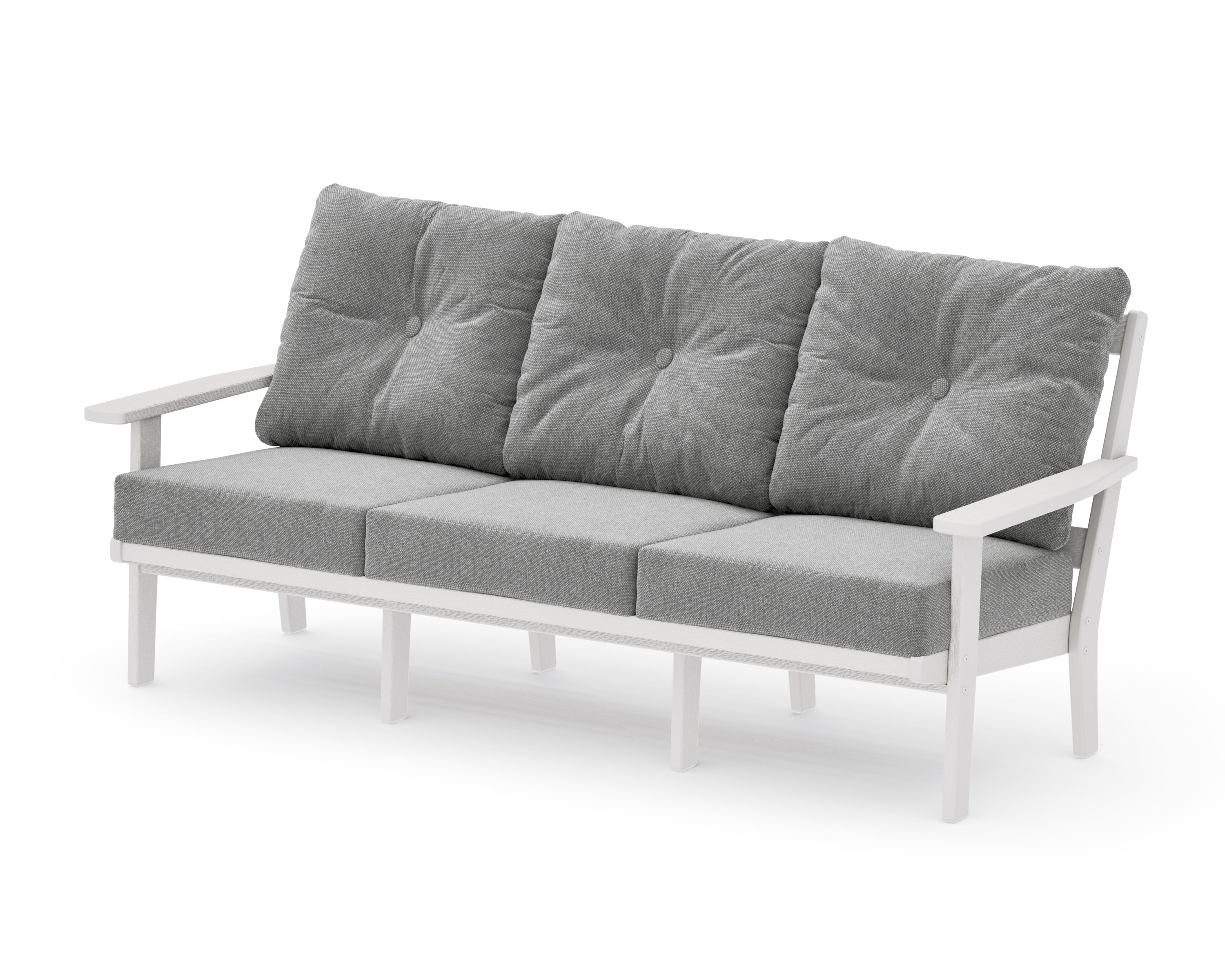 Oxford Deep Seating Sofa in Vintage White / Grey Mist