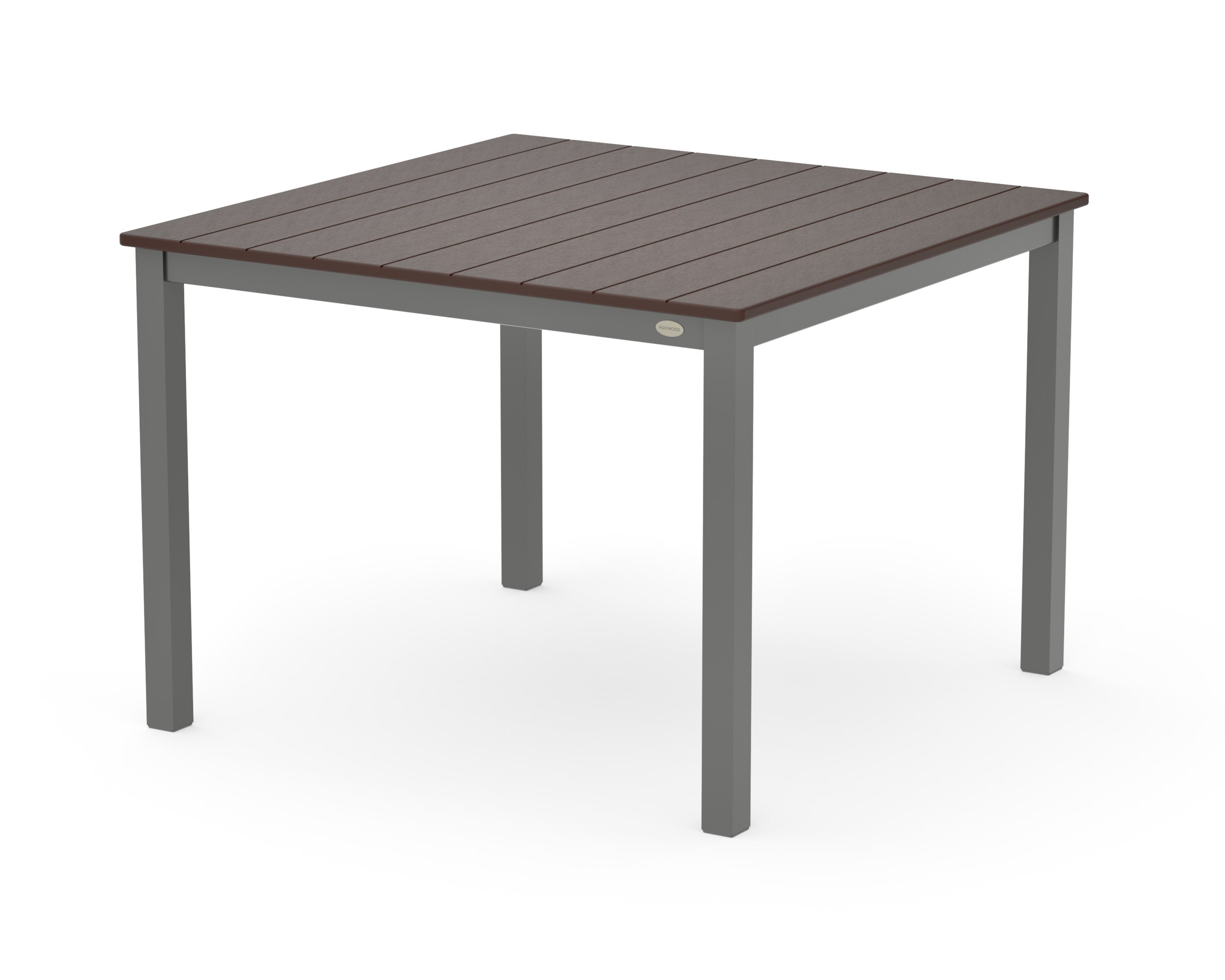 Main Street 42 x 42 Dining Table in Charcoal / Mahogany