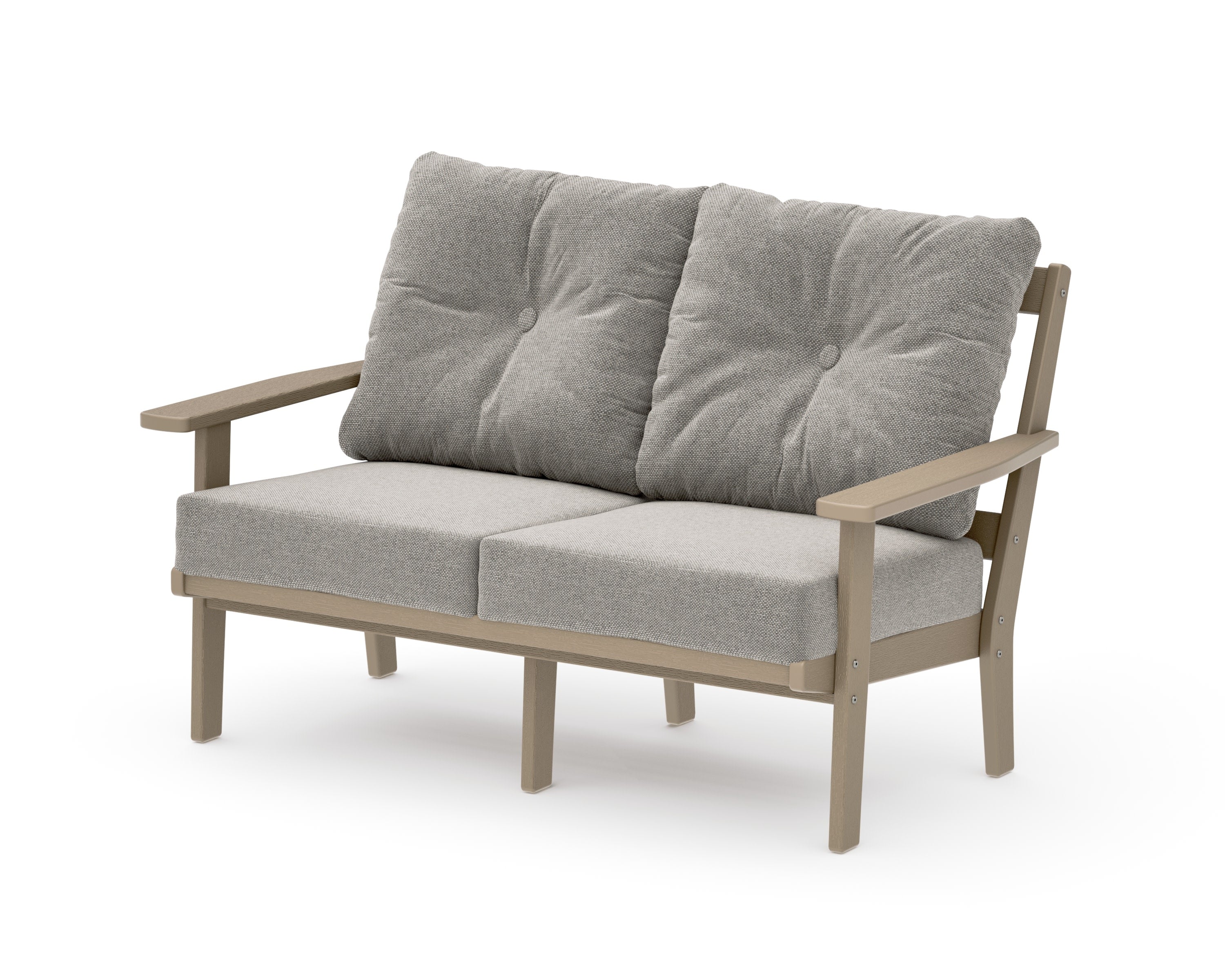 Oxford Deep SeatingLoveseat in Vintage Sahara / Weathered Tweed