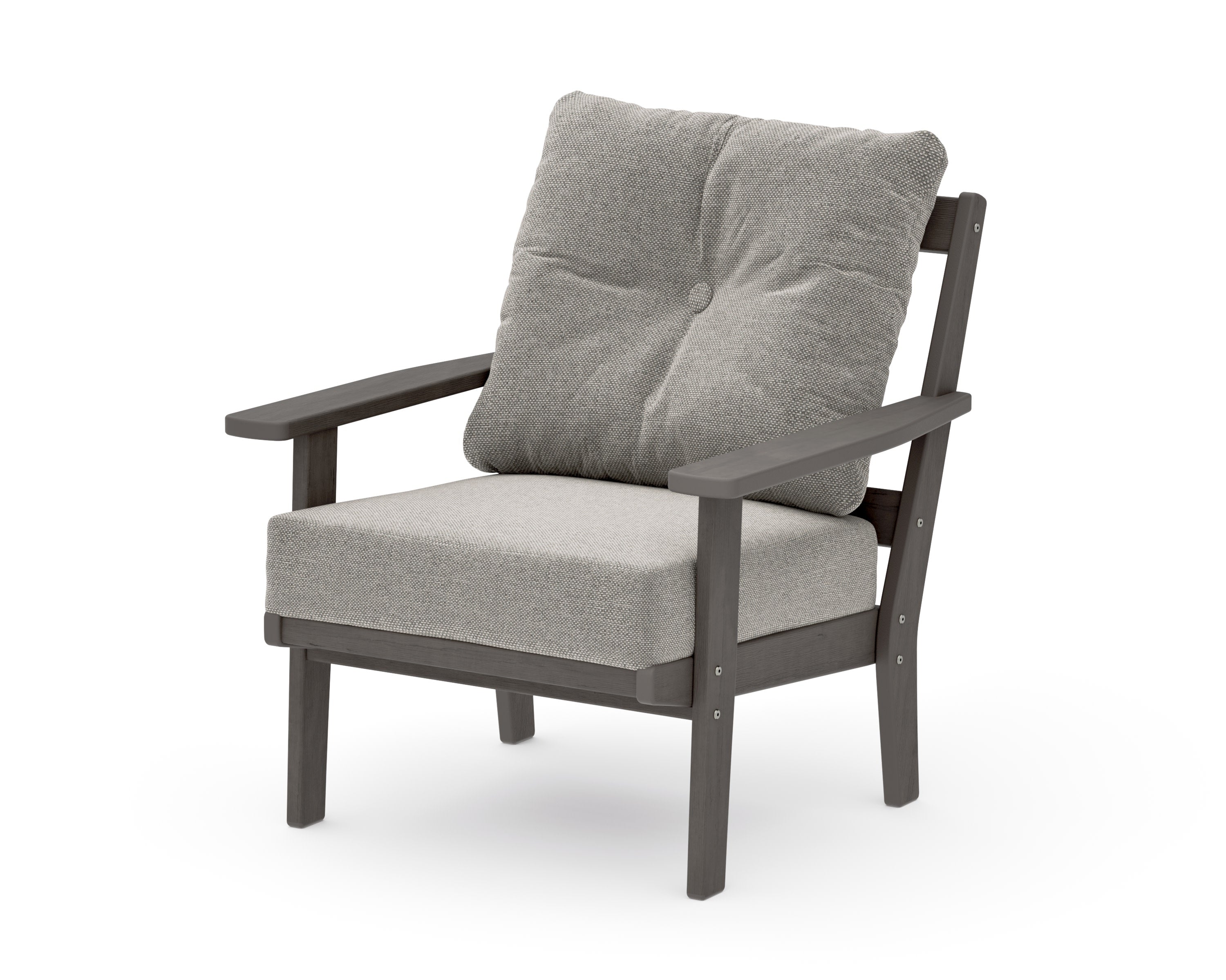 Oxford Deep Seating Chair in Driftwood / Weathered Tweed