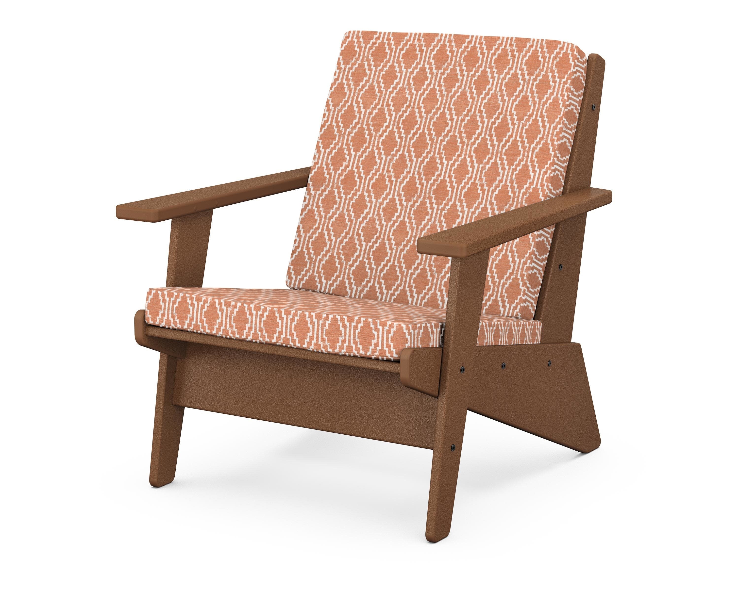 Riviera Modern Lounge Chair in Teak / Solve Clay