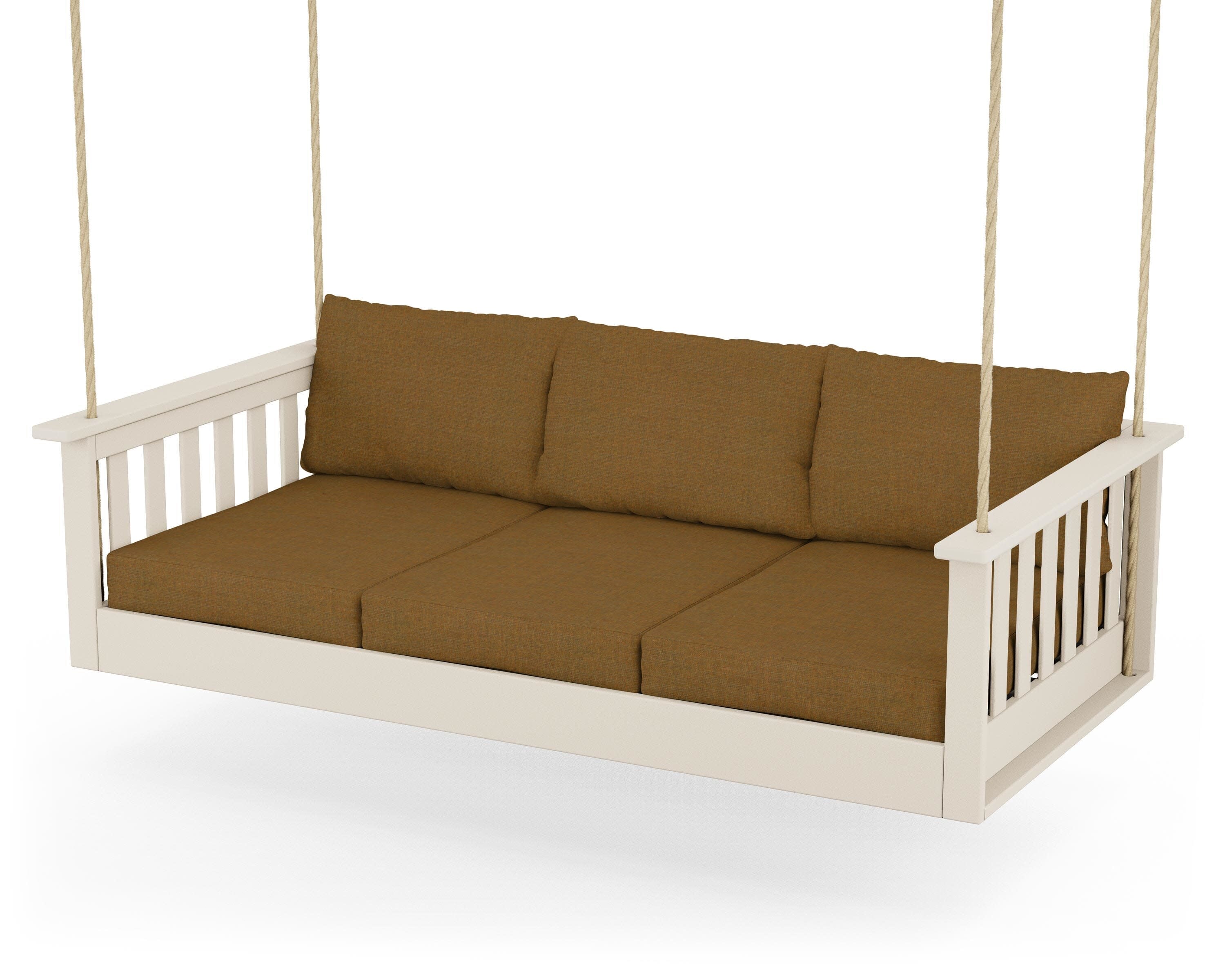 Vineyard Daybed Swing in Sand / Exhale Teak