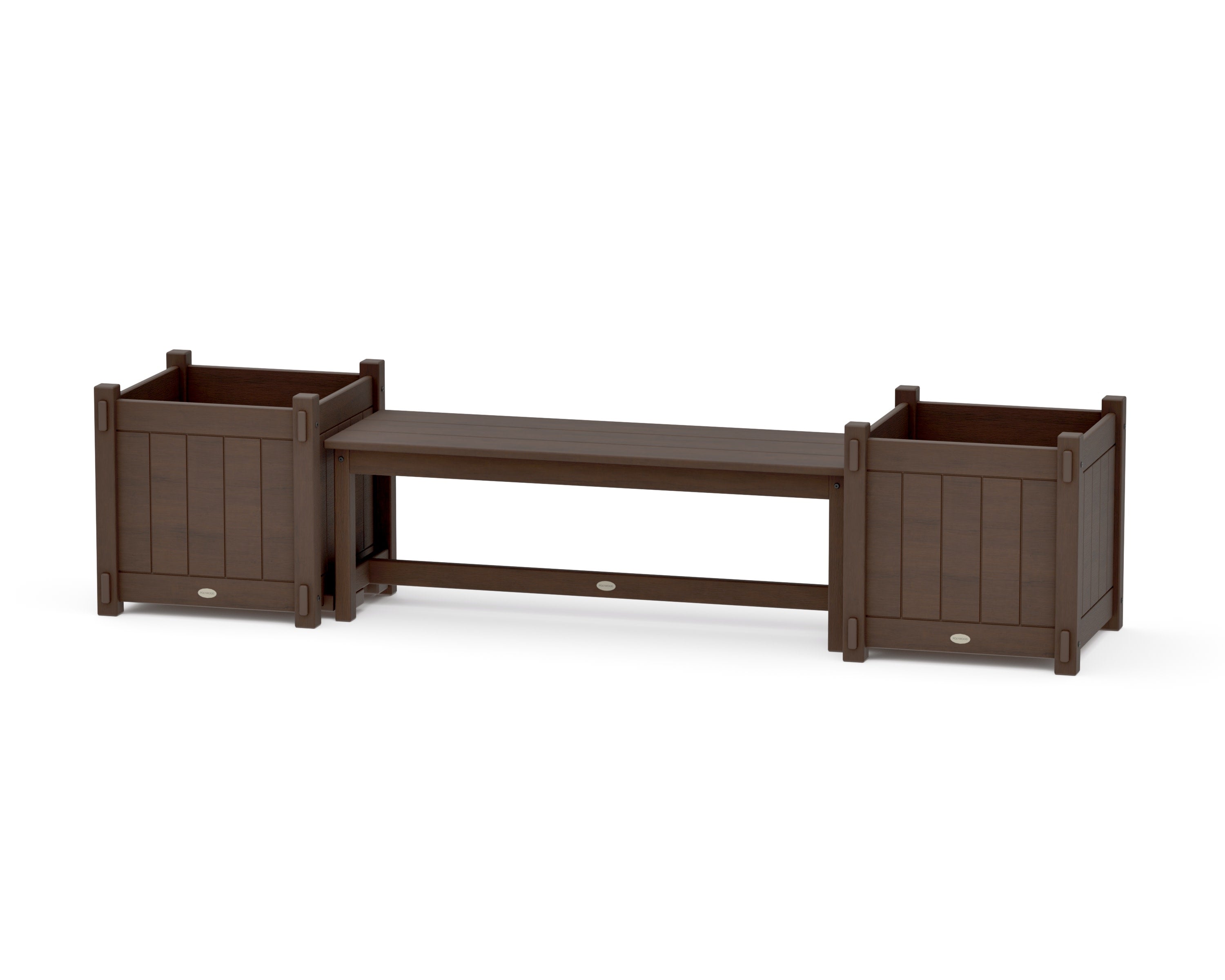 48" Vineyard Straight Planter Bench Set - Large in Kona