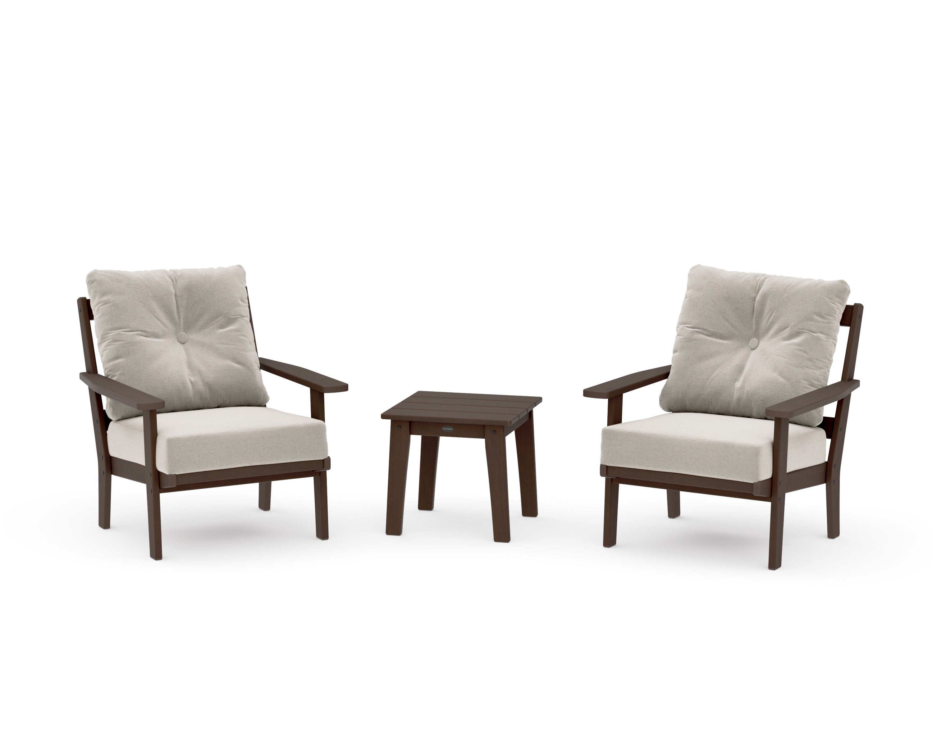 Oxford 3-Piece Deep Seating Set in Kona / Dune Burlap