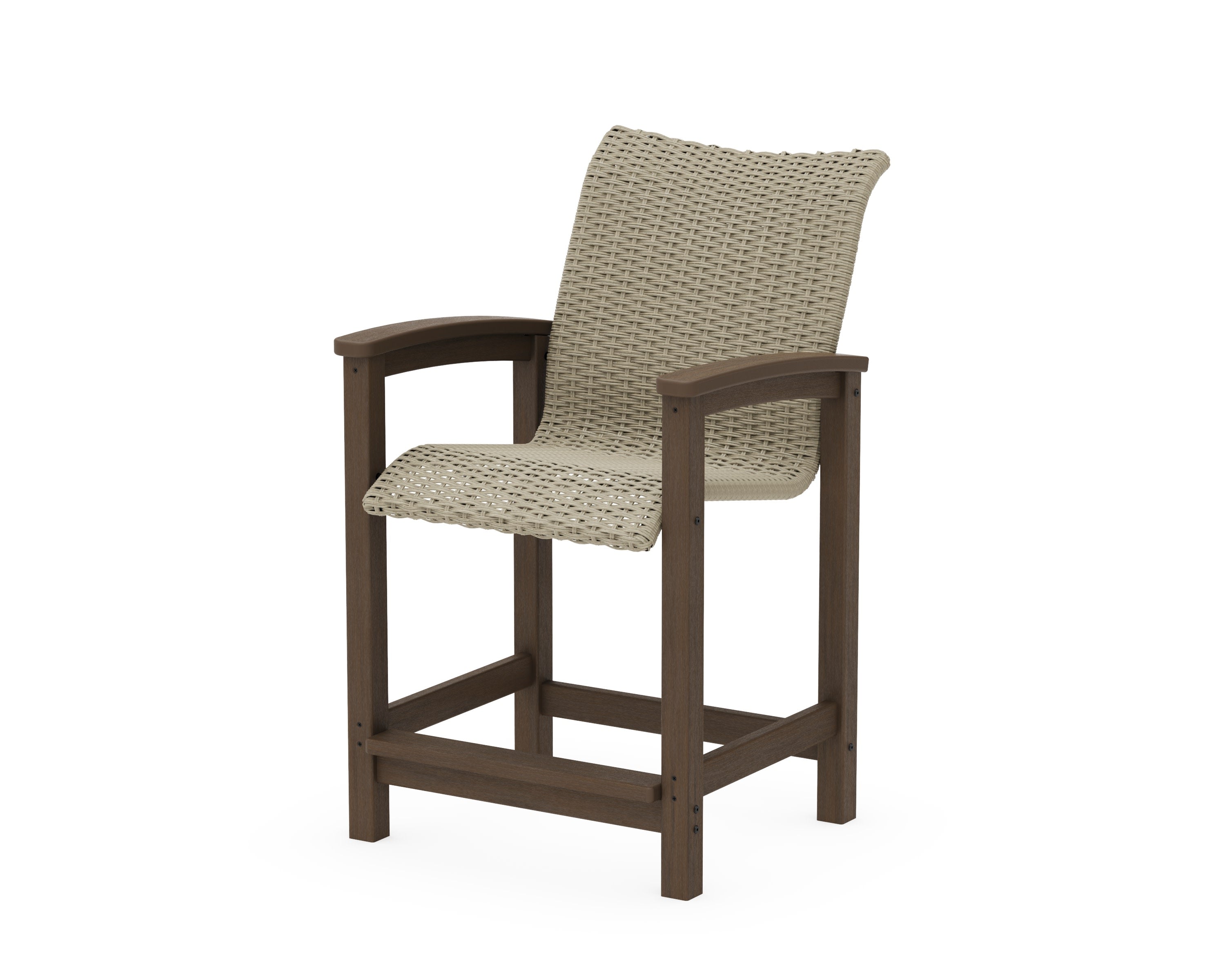 Coastal Woven Counter Chair in Kona / Dune Grass