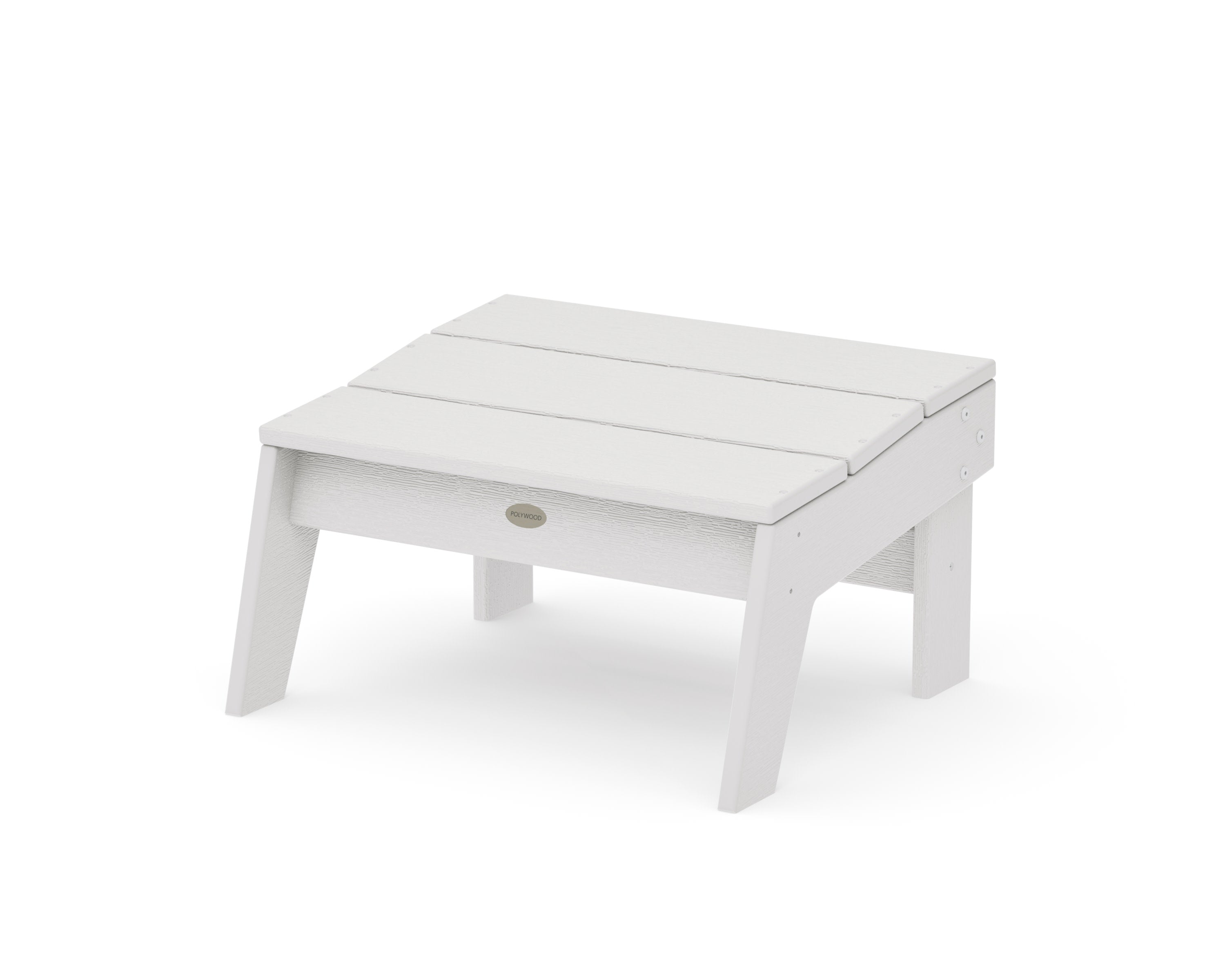 Modern Studio Oversized Ottoman in Vintage White