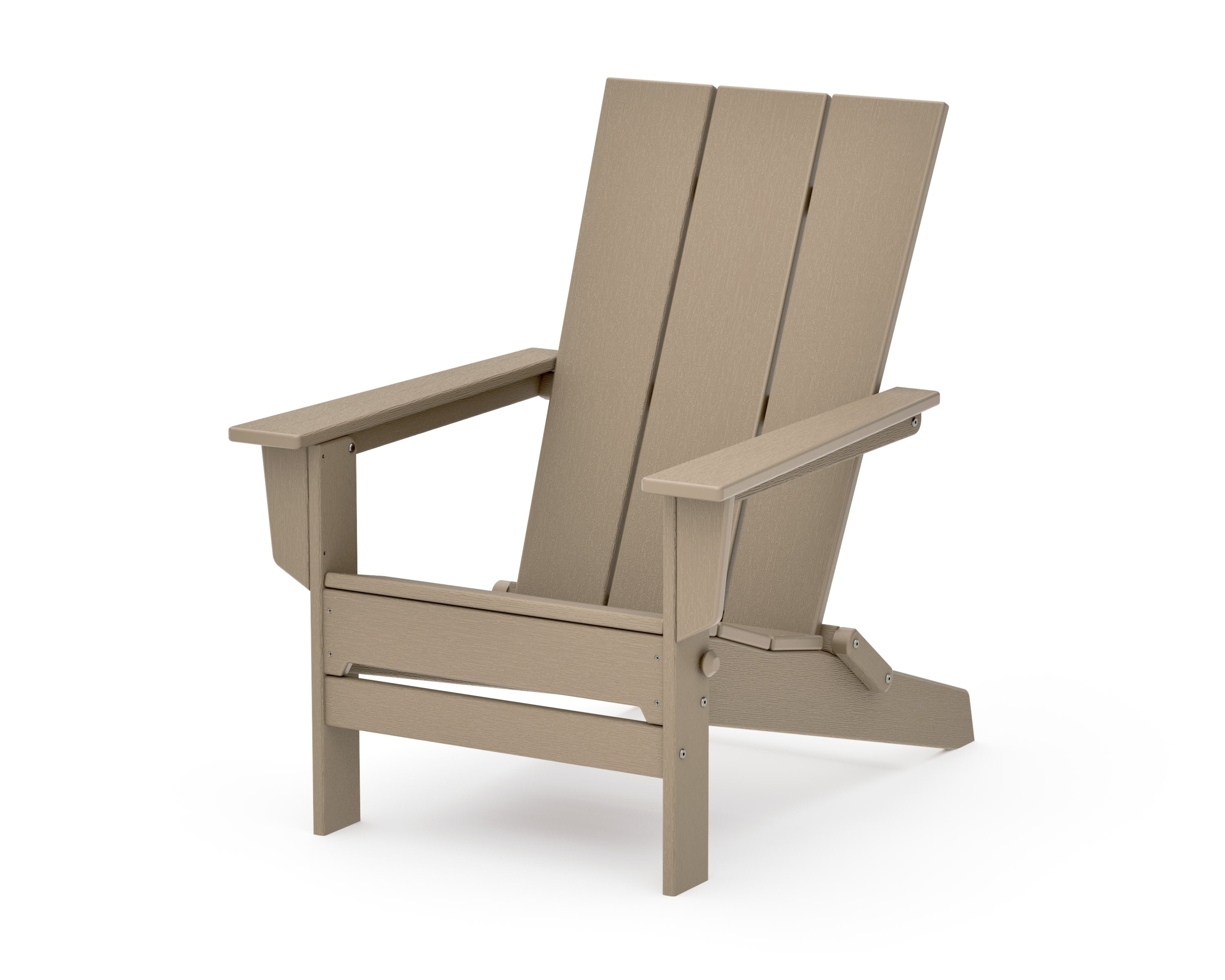 Modern Studio Folding Adirondack Chair in Vintage Sahara