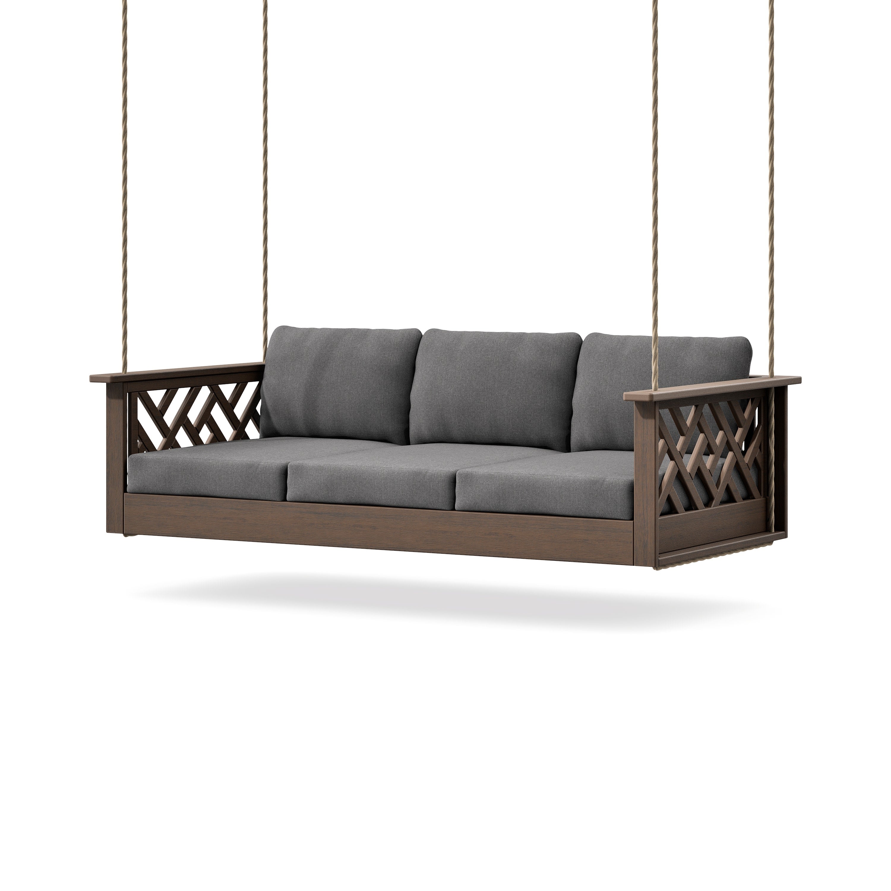Chippendale Daybed Swing in Kona / Ash Charcoal