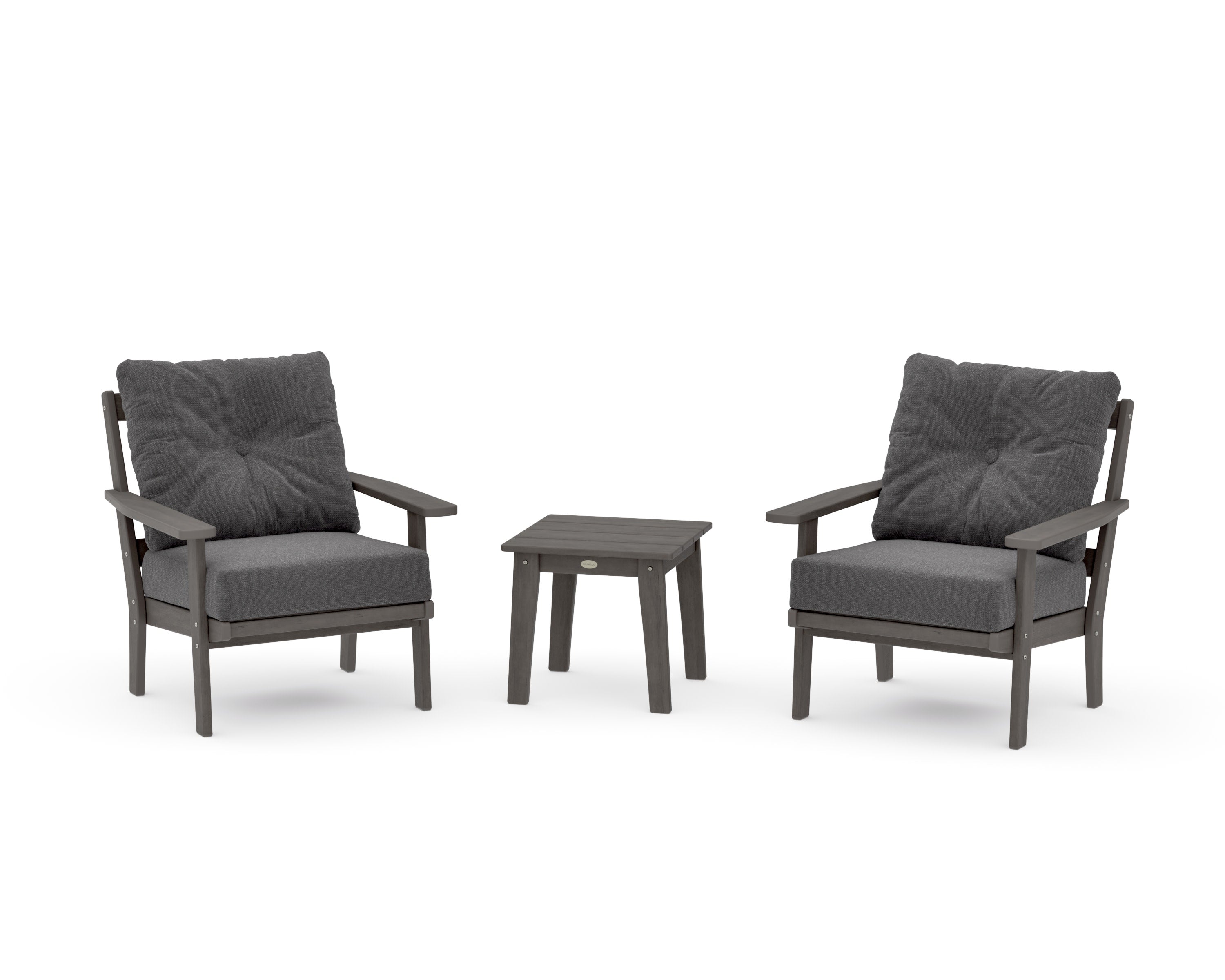 Prairie 3-Piece Deep Seating Set in Driftwood / Ash Charcoal