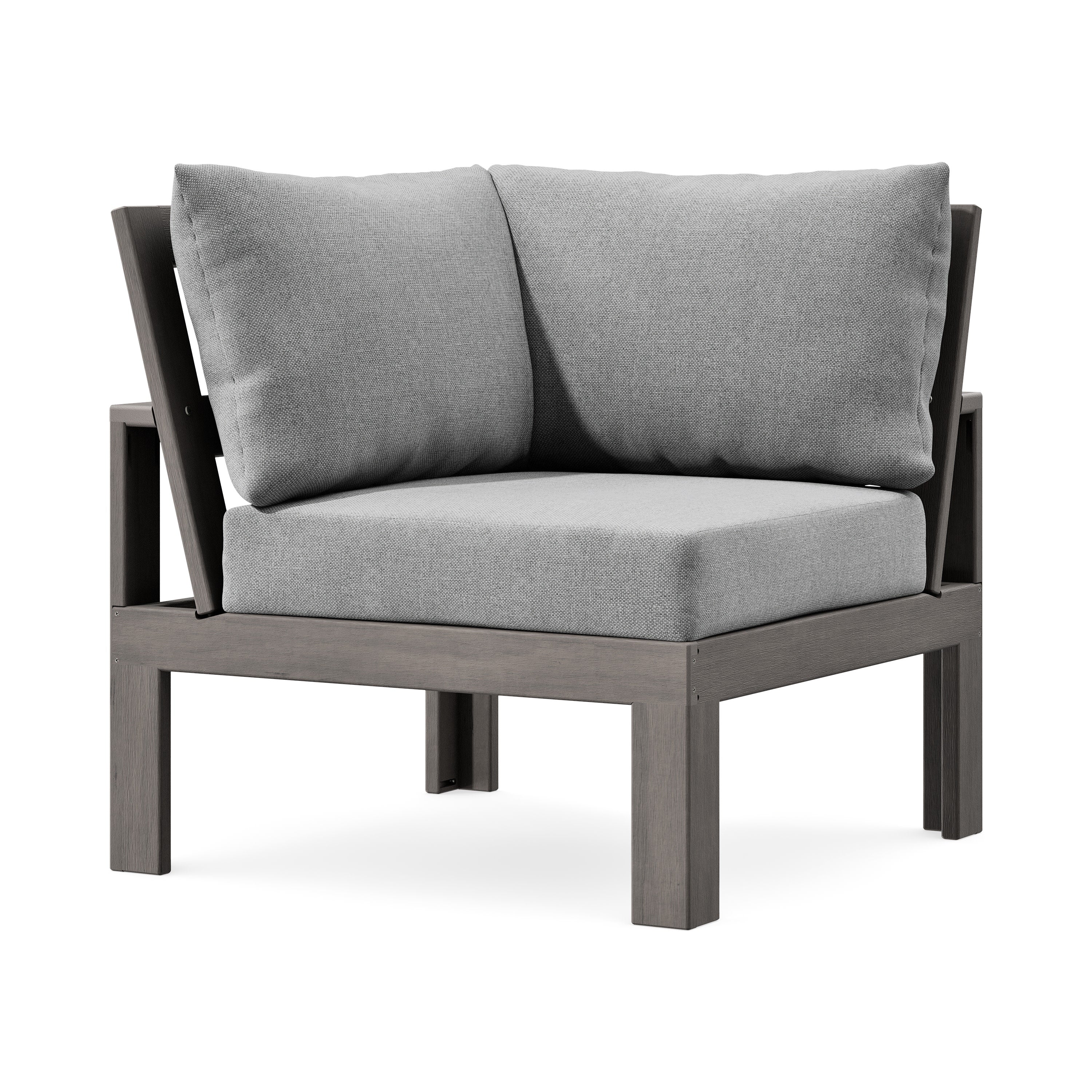 Modular Corner Chair in Driftwood / Grey Mist